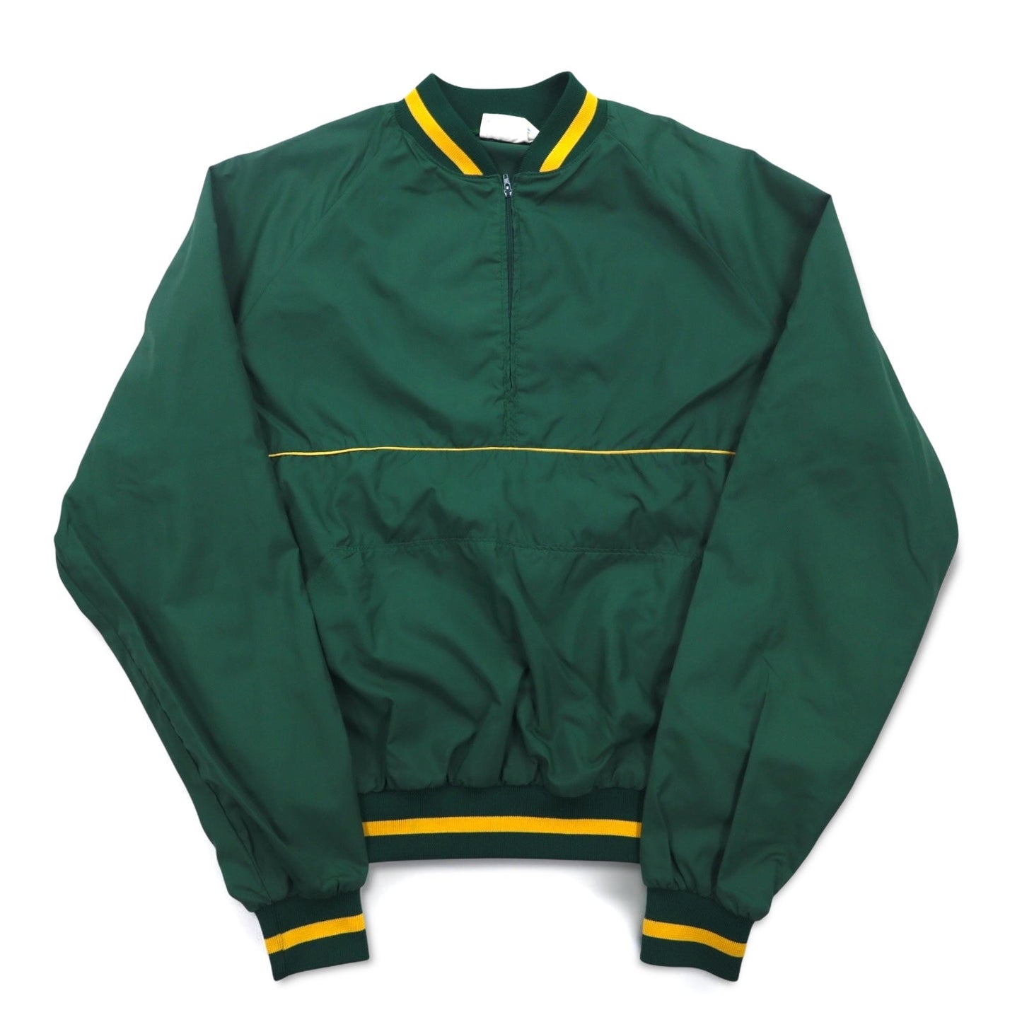 USA製 90年代 DOHERTY DUNNE リブライン ハーフジップ ナイロンジャケット ピステ L グリーン