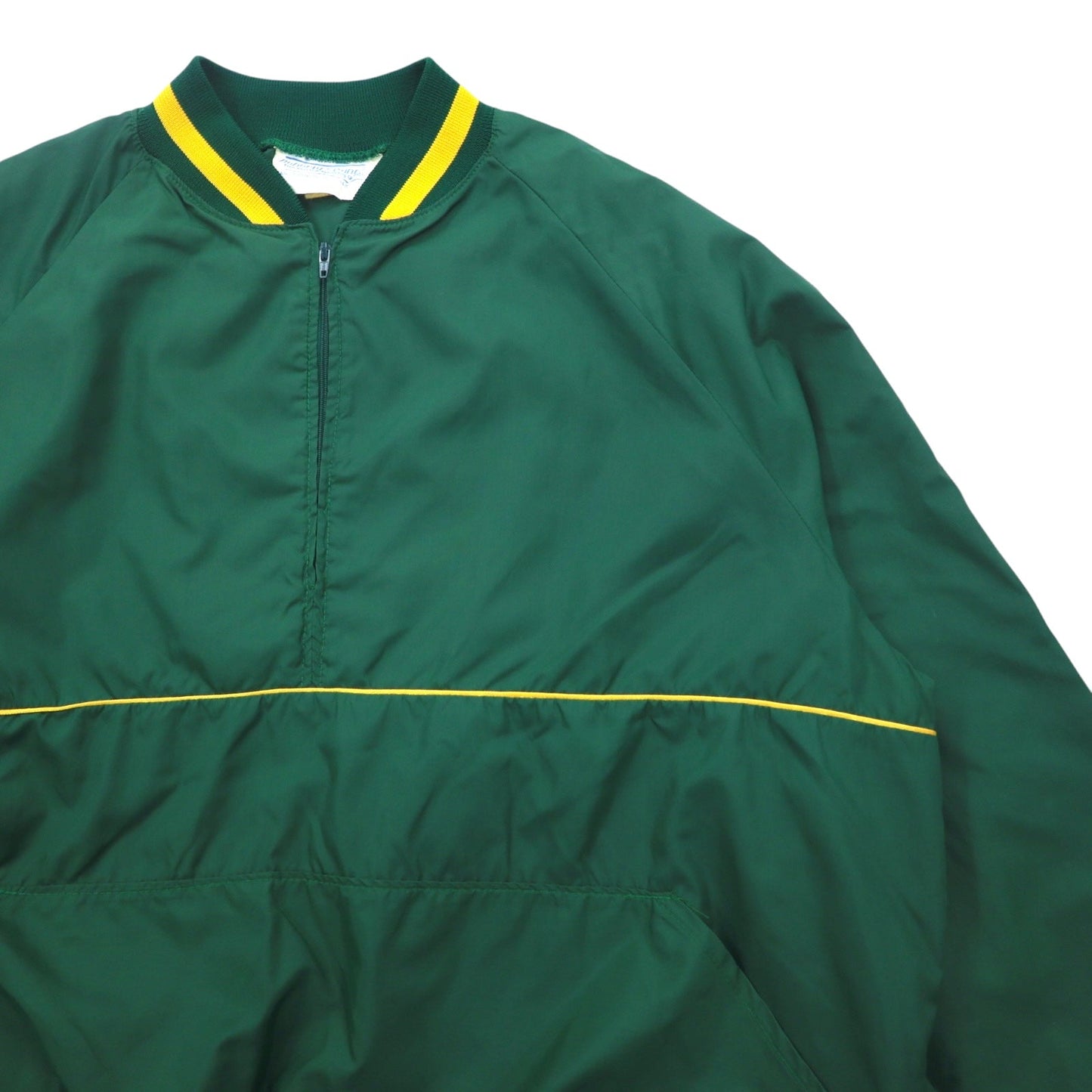 USA製 90年代 DOHERTY DUNNE リブライン ハーフジップ ナイロンジャケット ピステ L グリーン