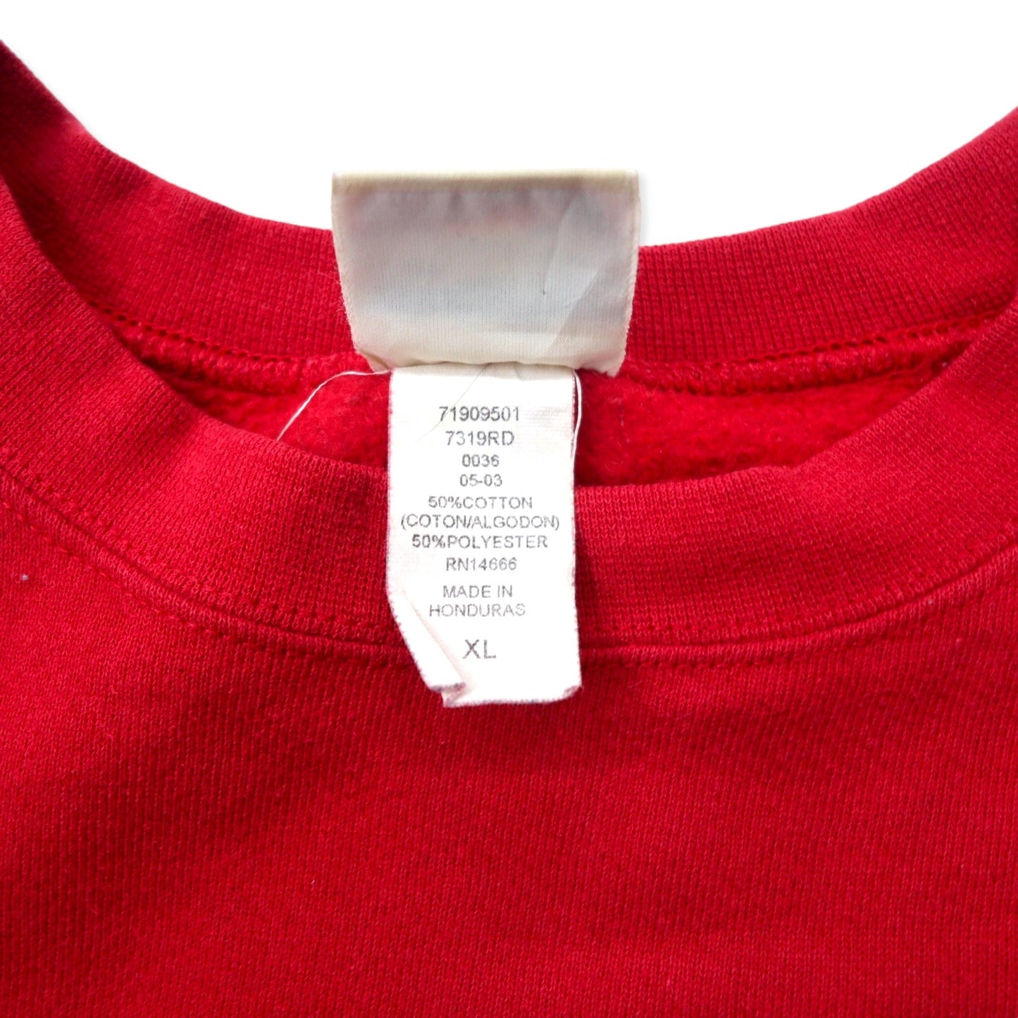 Lee カレッジ プリント スウェット XL レッド コットン heavyweight バックプリント EWS ホンジュラス製