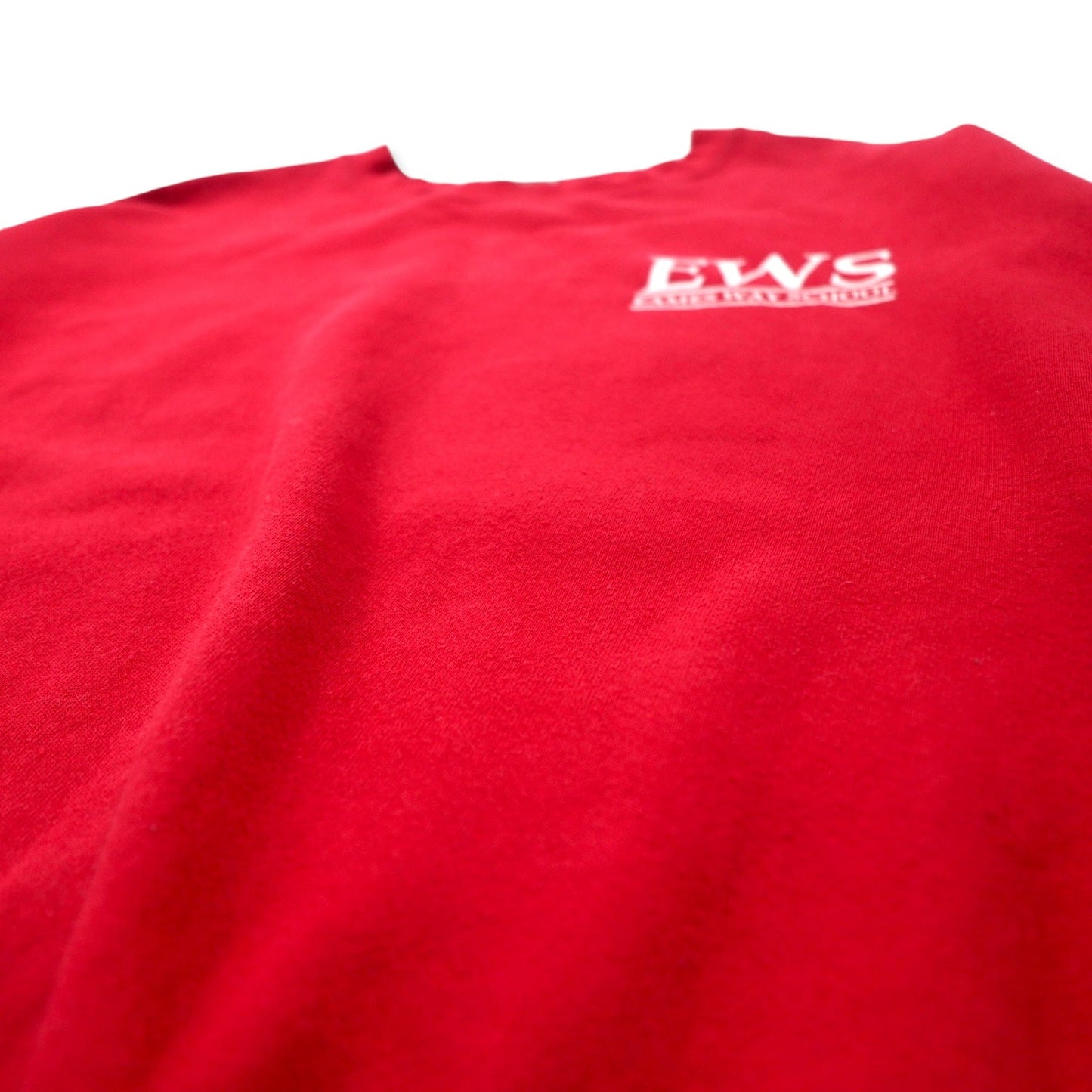 Lee カレッジ プリント スウェット XL レッド コットン heavyweight バックプリント EWS ホンジュラス製