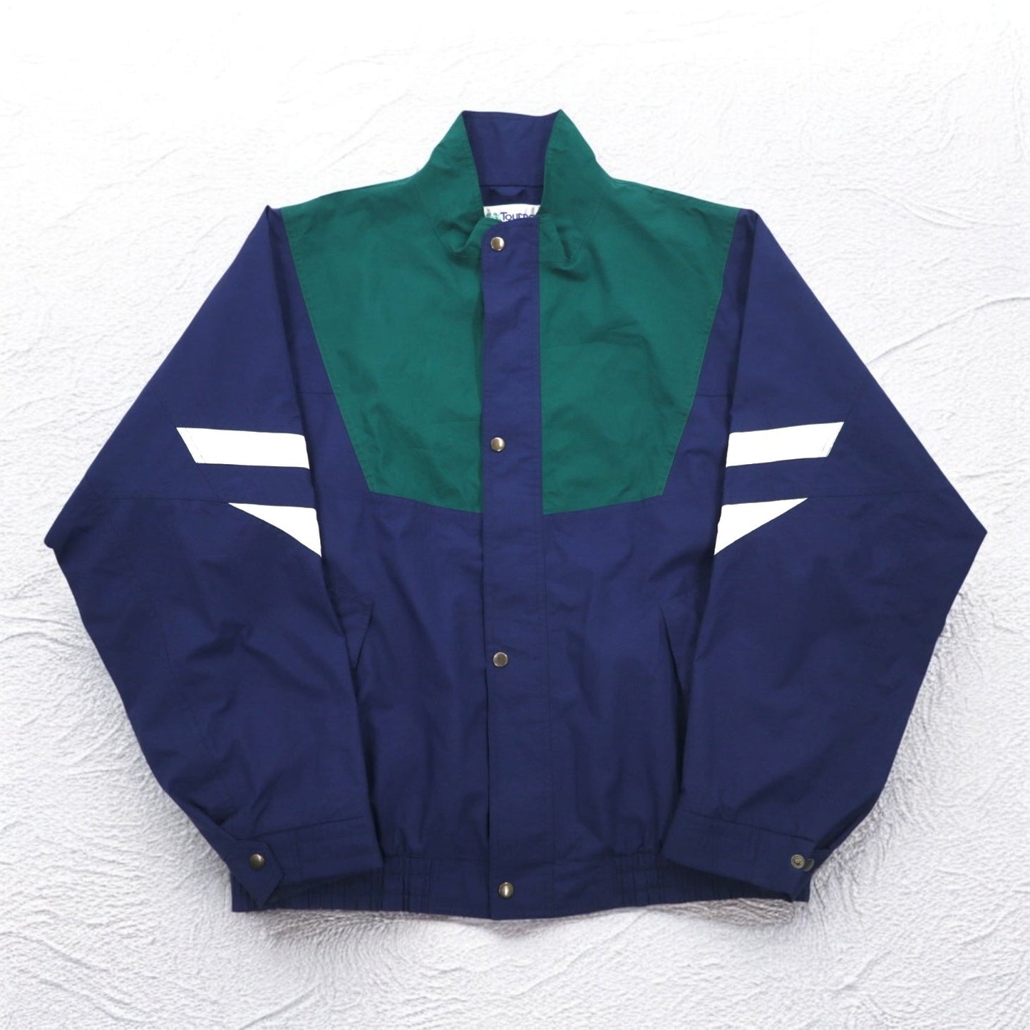 Vintage 90s USA Made Windbreaker TOURNEY 90年代 USA製 ゴアテックス GORE-TEX ナイロンジャケット XXL グリーン ネイビー 防水