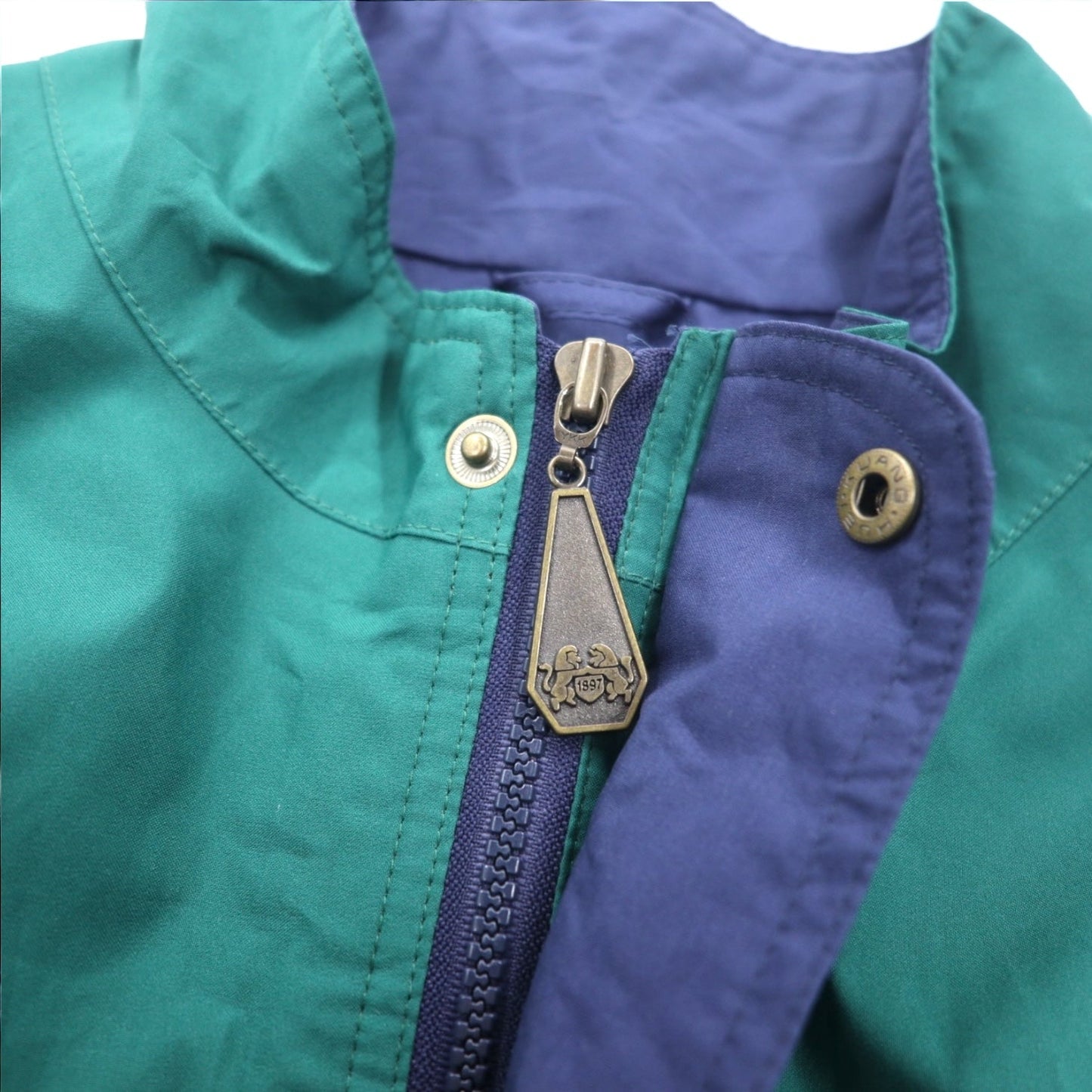 Vintage 90s USA Made Windbreaker TOURNEY 90年代 USA製 ゴアテックス GORE-TEX ナイロンジャケット XXL グリーン ネイビー 防水