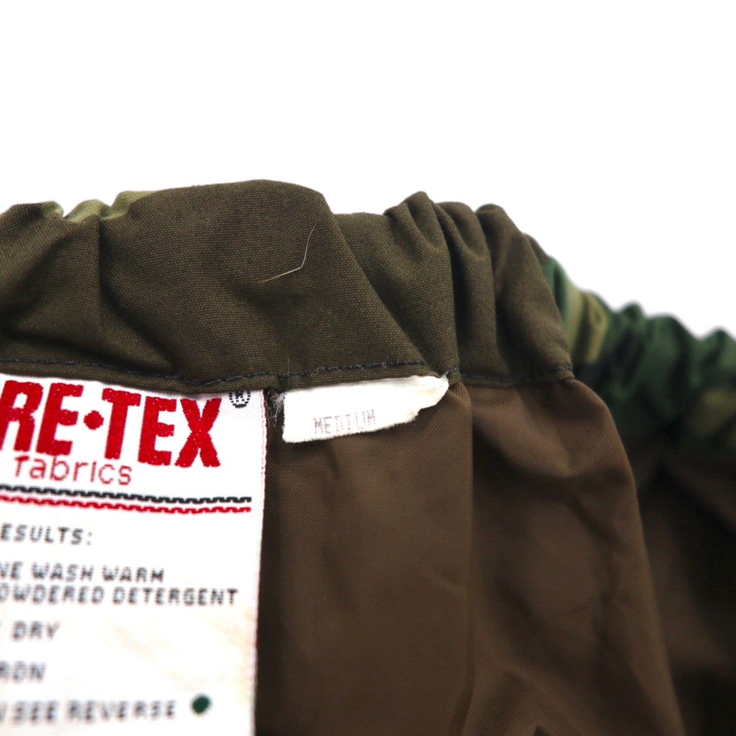 US ARMY 90年代 ゴアテックス GORE-TEX オーバーパンツ ナイロンパンツ M カーキ カモフラ U.S.CAVALRY