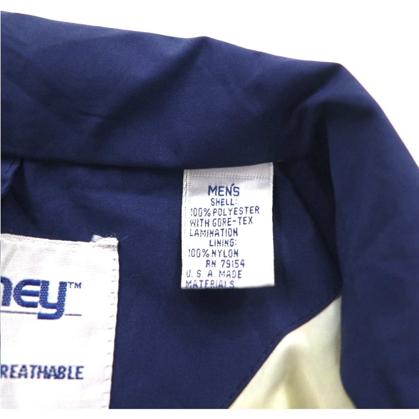 Vintage 90s USA Made Windbreaker TOURNEY 90年代 USA製 ゴアテックス GORE-TEX ナイロンジャケット XXL グリーン ネイビー 防水