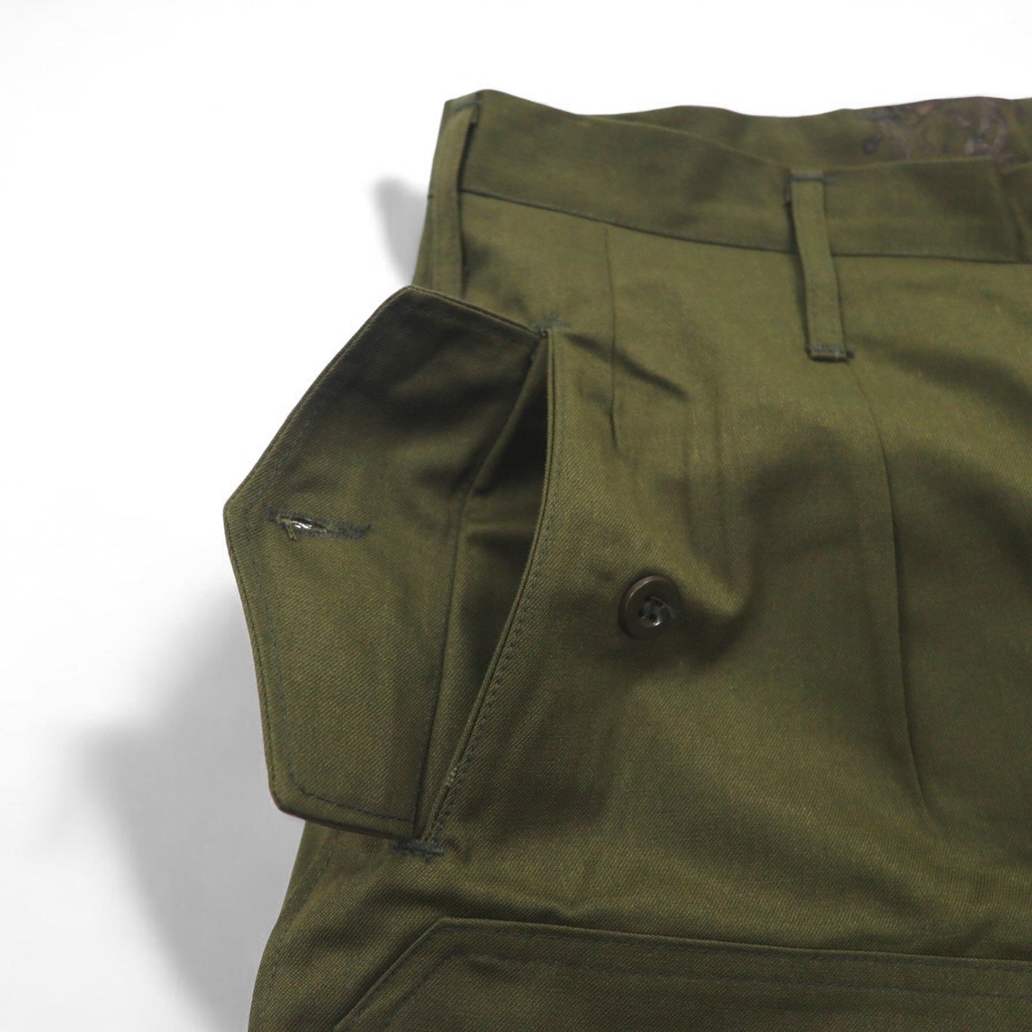 Vintage Czech Army チェコ軍 M-85 ダブルニー フィールド カーゴパンツ L カーキ ミリタリー デッドストック 未使用品