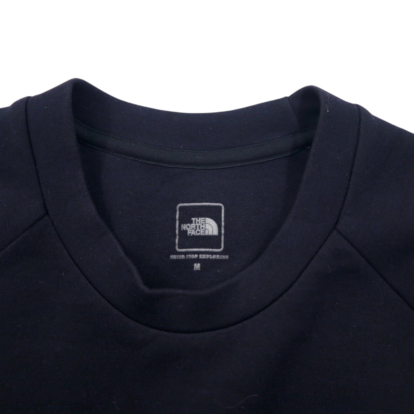 THE NORTH FACE テックエアースウェット M ブラック ポリエステルレーヨン 袖ロゴ Tech Air Sweat Crew NT12087