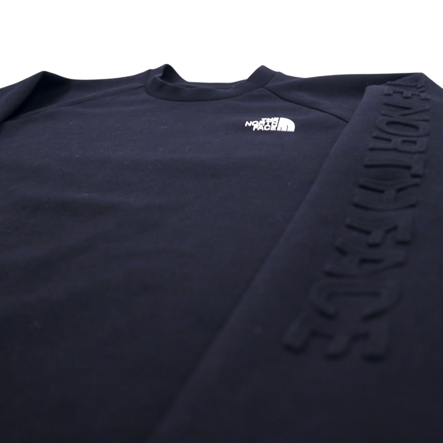 THE NORTH FACE テックエアースウェット M ブラック ポリエステルレーヨン 袖ロゴ Tech Air Sweat Crew NT12087