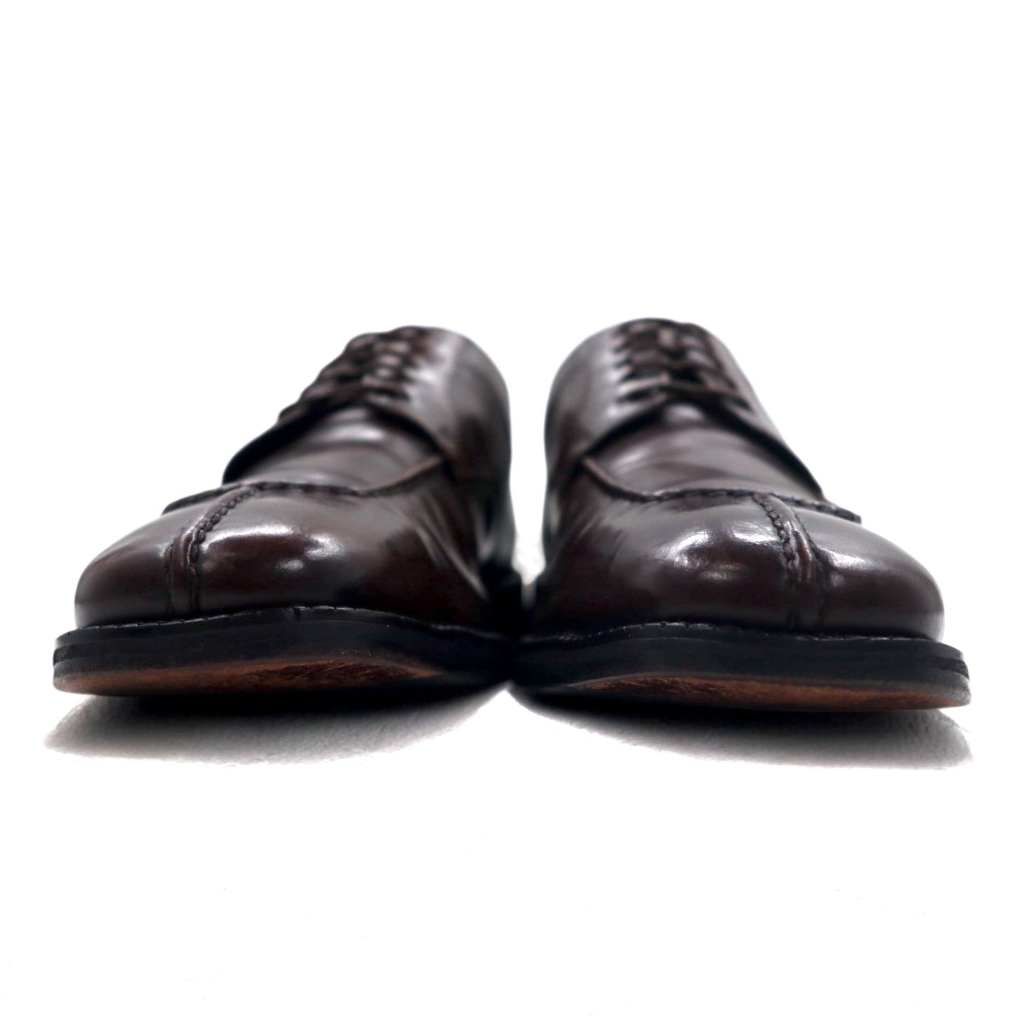 COLE HAAN スプリットトゥ Uチップ ドレスシューズ 26.5cm ブラウン レザー 01595