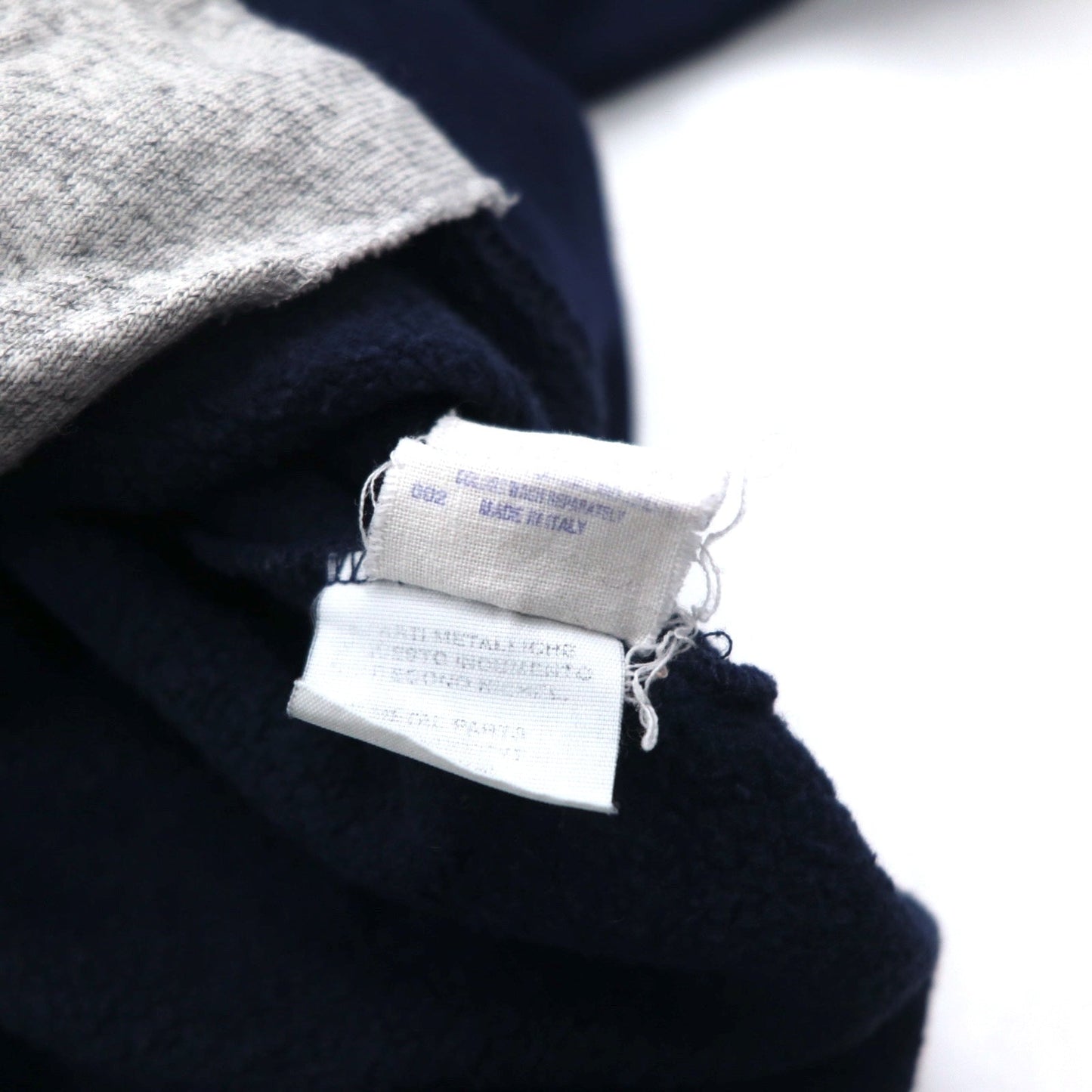 Champion イタリア製 90年代 オーバーサイズ フルジップパーカー M ネイビー ワンポイントロゴ刺繍