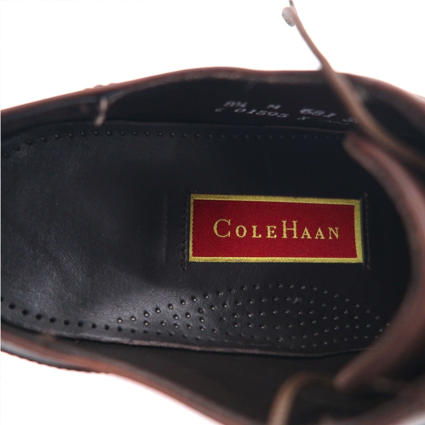 COLE HAAN スプリットトゥ Uチップ ドレスシューズ 26.5cm ブラウン レザー 01595