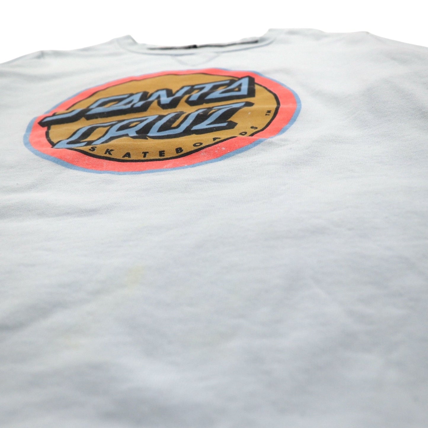 SANTA CRUZ クルーネック スウェット L ブルー コットン ロゴプリント