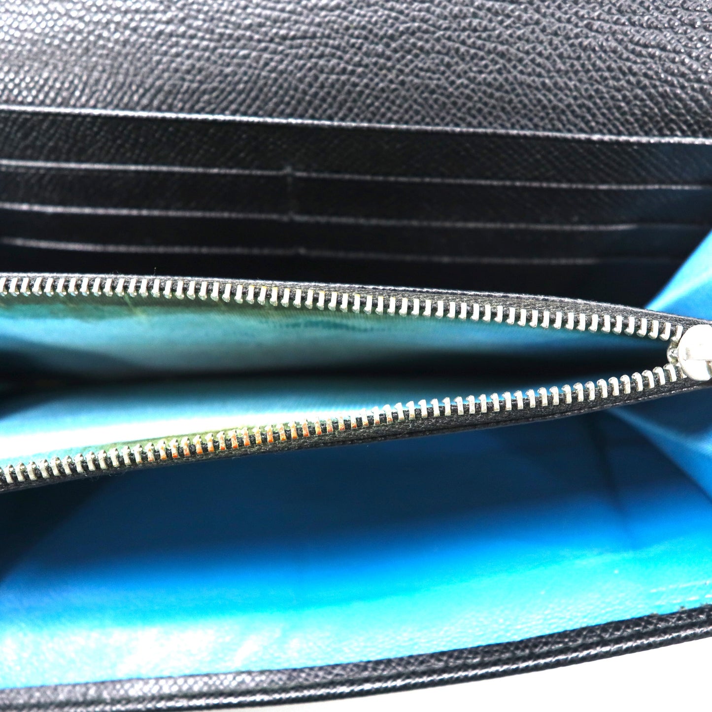 BVLGARI 長財布 ブラック 型押しレザー ロゴクリップ Clip Large Wallet イタリア製