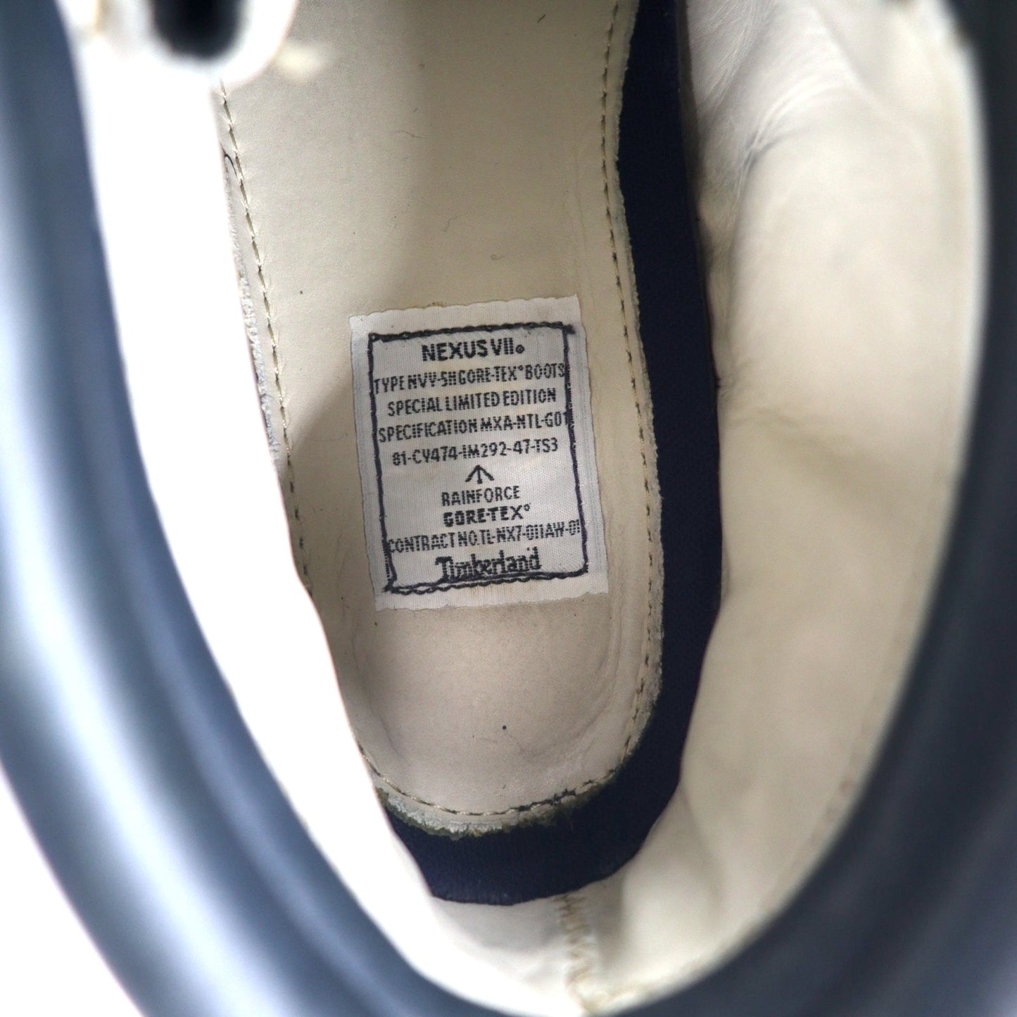 TIMBERLAND × NEXUS Ⅶ ゴアテックス クラシック モカシンブーツ 26.5cm ネイビー レザー 防水 MIL-5H GORE-TEX BOOTS 19511