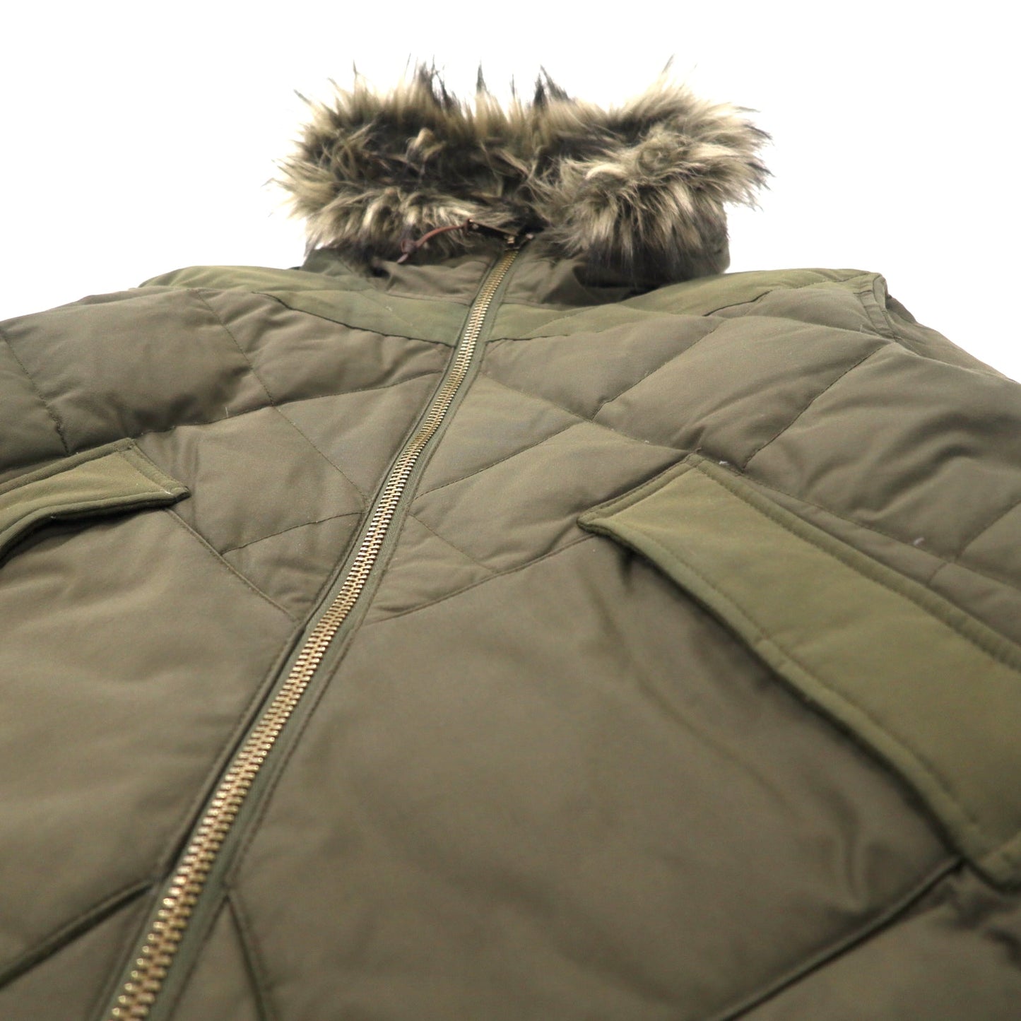 Eddie Bauer ゲッデスパーカー BAUER DOWN ダウンジャケット M カーキ コットン ナイロン TALONジップ 60/40クロス 防水 EB550 フィルパワー STORMREPEL GEDDES PARKA 復刻