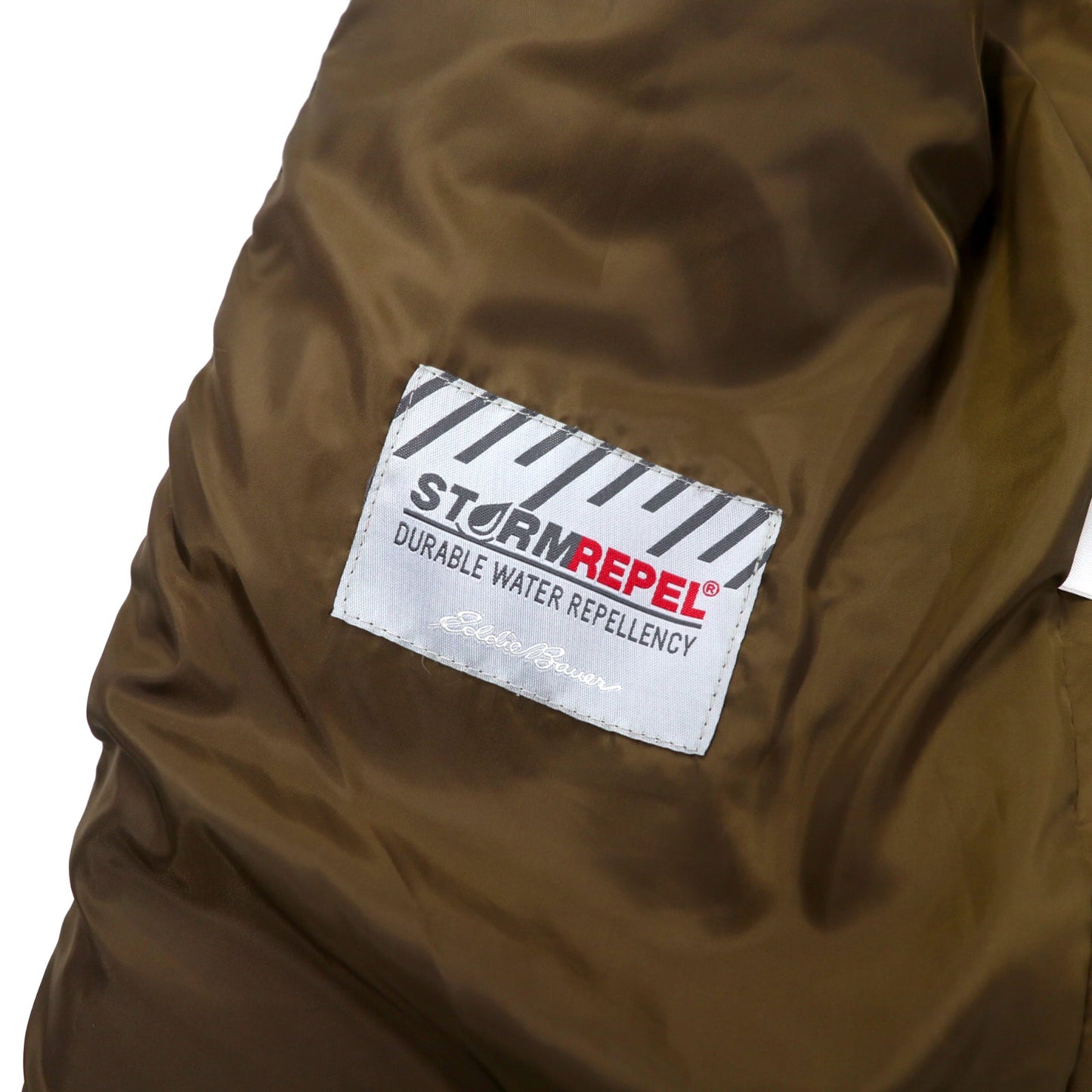 Eddie Bauer ゲッデスパーカー BAUER DOWN ダウンジャケット M カーキ コットン ナイロン TALONジップ 60/40クロス 防水 EB550 フィルパワー STORMREPEL GEDDES PARKA 復刻