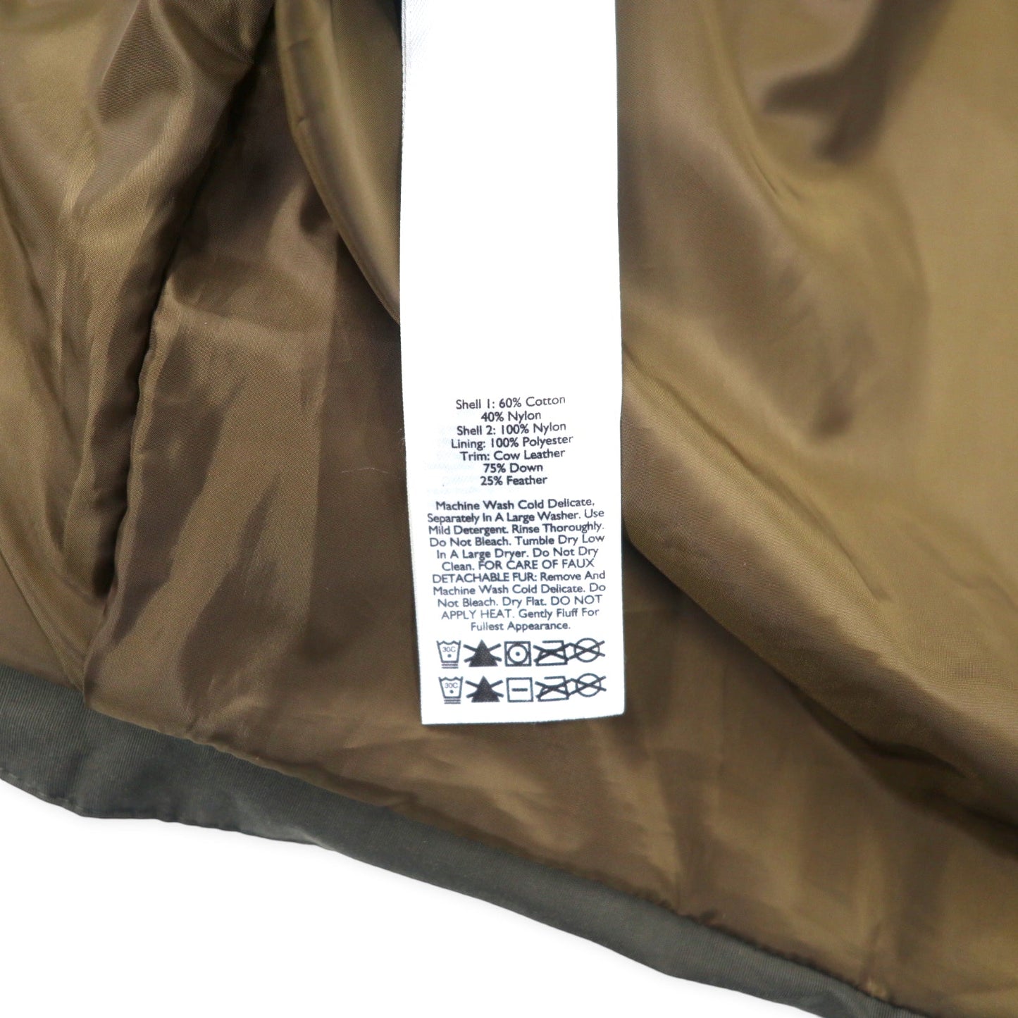 Eddie Bauer ゲッデスパーカー BAUER DOWN ダウンジャケット M カーキ コットン ナイロン TALONジップ 60/40クロス 防水 EB550 フィルパワー STORMREPEL GEDDES PARKA 復刻