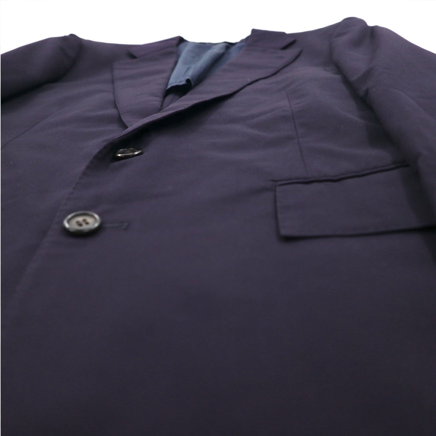 Polo by Ralph Lauren 90年代 2B テーラードジャケット ブレザー スーツ M ネイビー ウール 日本製