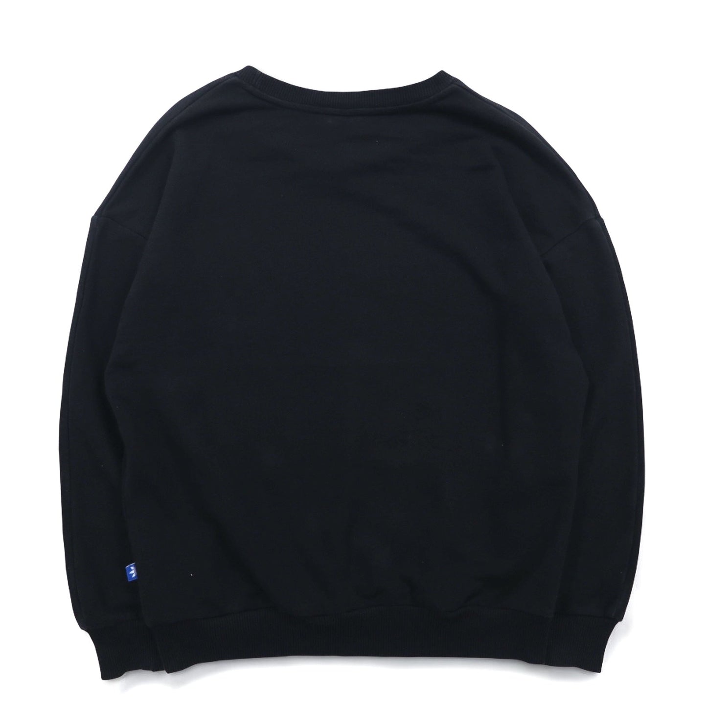 adidas originals トレフォイルロゴ ドロップショルダー スウェット M ブラック コットン AB2019