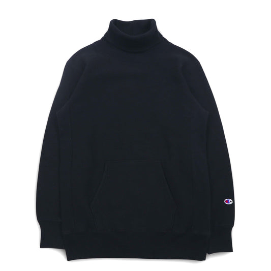 Champion リバースウィーブ REVERSE WEAVE タートルネック スウェット S ブラック C8-J045