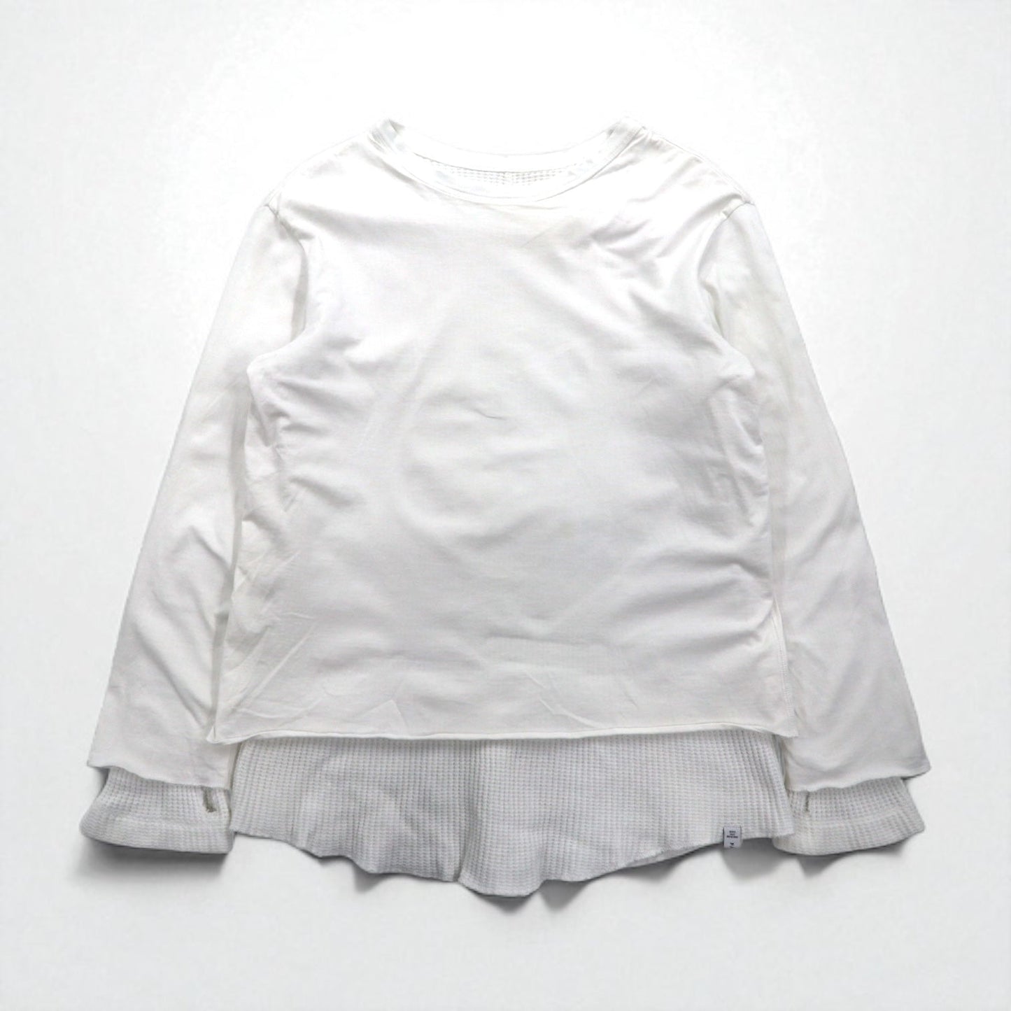 FACETASM サーマル レイヤード ロングスリーブ Tシャツ XL ホワイト コットン BQ-SW-U03 日本製