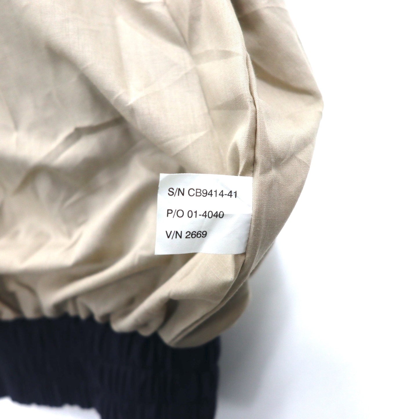 CUTTER & BUCK フード収納式 スウィングトップ ハリントンジャケット XL ネイビー コットン 刺繍