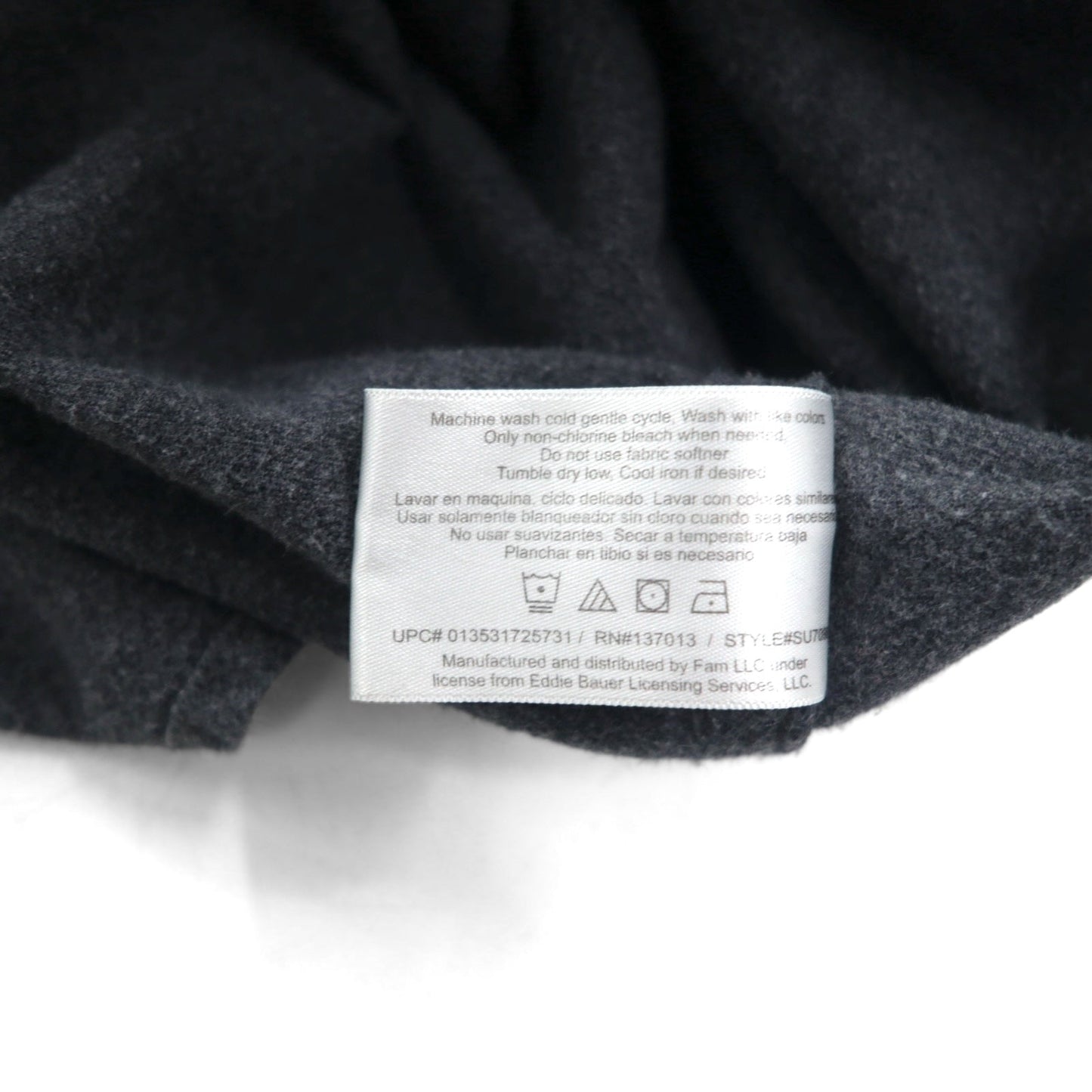 Eddie Bauer シャモアクロスシャツ フランネル ワークシャツ L グレー コットン ダブルポケット