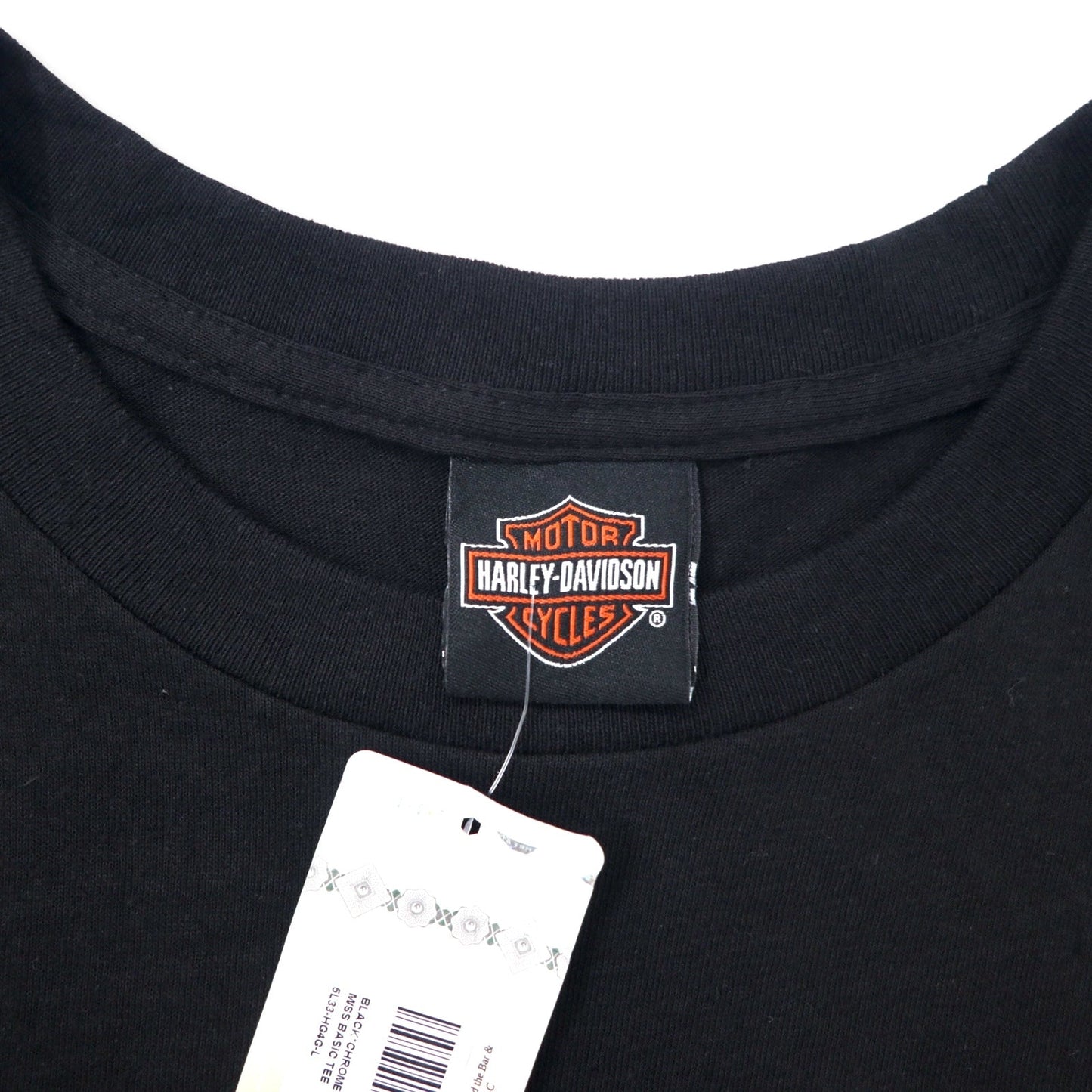 HARLEY DAVIDSON ロゴプリント Tシャツ L ブラック コットン MACON GEORGIA ニカラグア製 未使用品