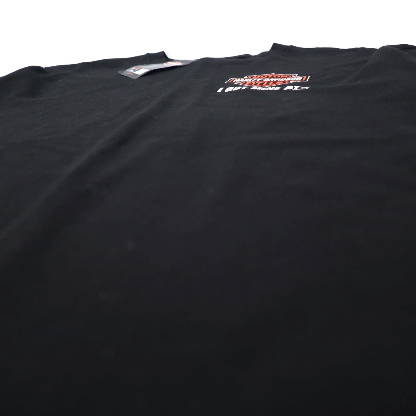 HARLEY DAVIDSON ロゴプリント Tシャツ L ブラック コットン MACON GEORGIA ニカラグア製 未使用品