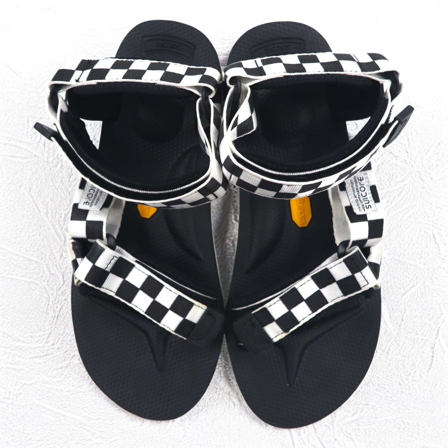 SUICOKE フラッグチェック DEPA スポーツサンダル 26cm ブラック VIBRAMソール