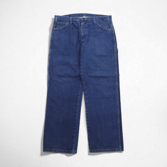 Dickies ルーズフィット ペインター デニムパンツ XL インディゴ ブルー コットン
