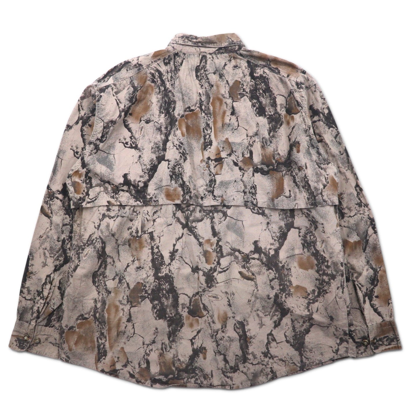 Woolrich 90年代 リアルツリーカモ ボタンダウン ワークシャツ L グレー コットン