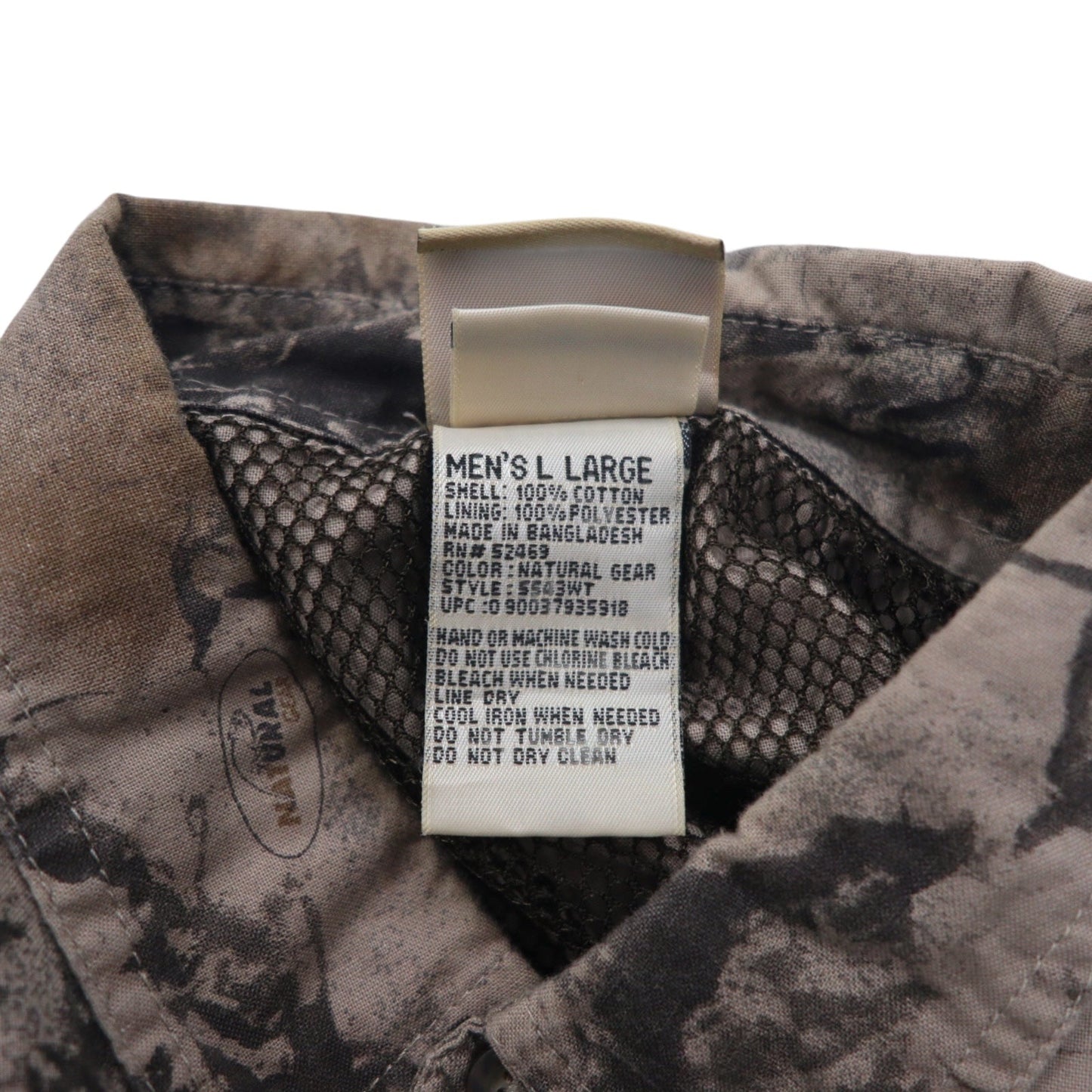 Woolrich 90年代 リアルツリーカモ ボタンダウン ワークシャツ L グレー コットン