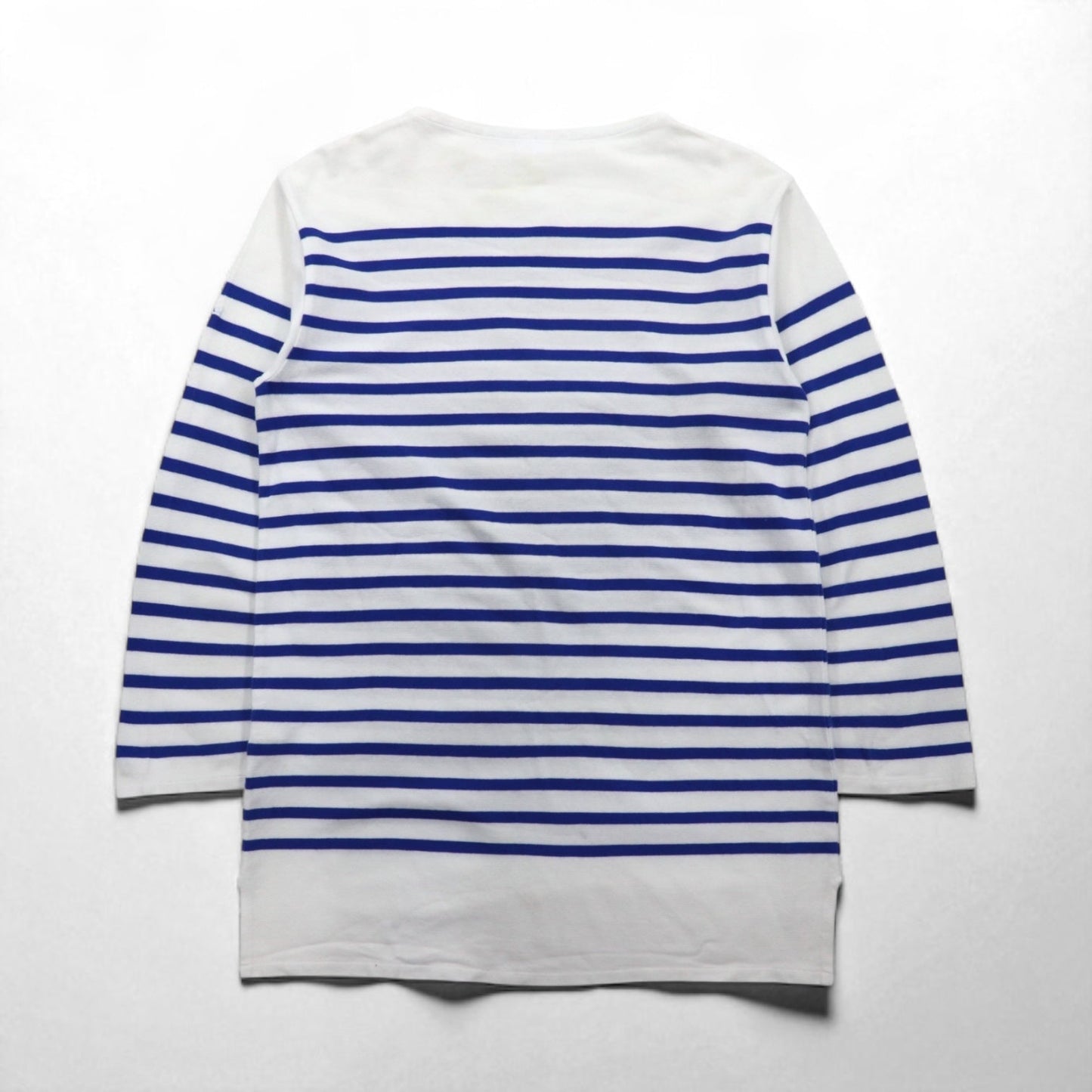 ORCIVAL ビッグ コットンロード フレンチバスクシャツ 2XL ホワイト ブルー ボートネック フランス製