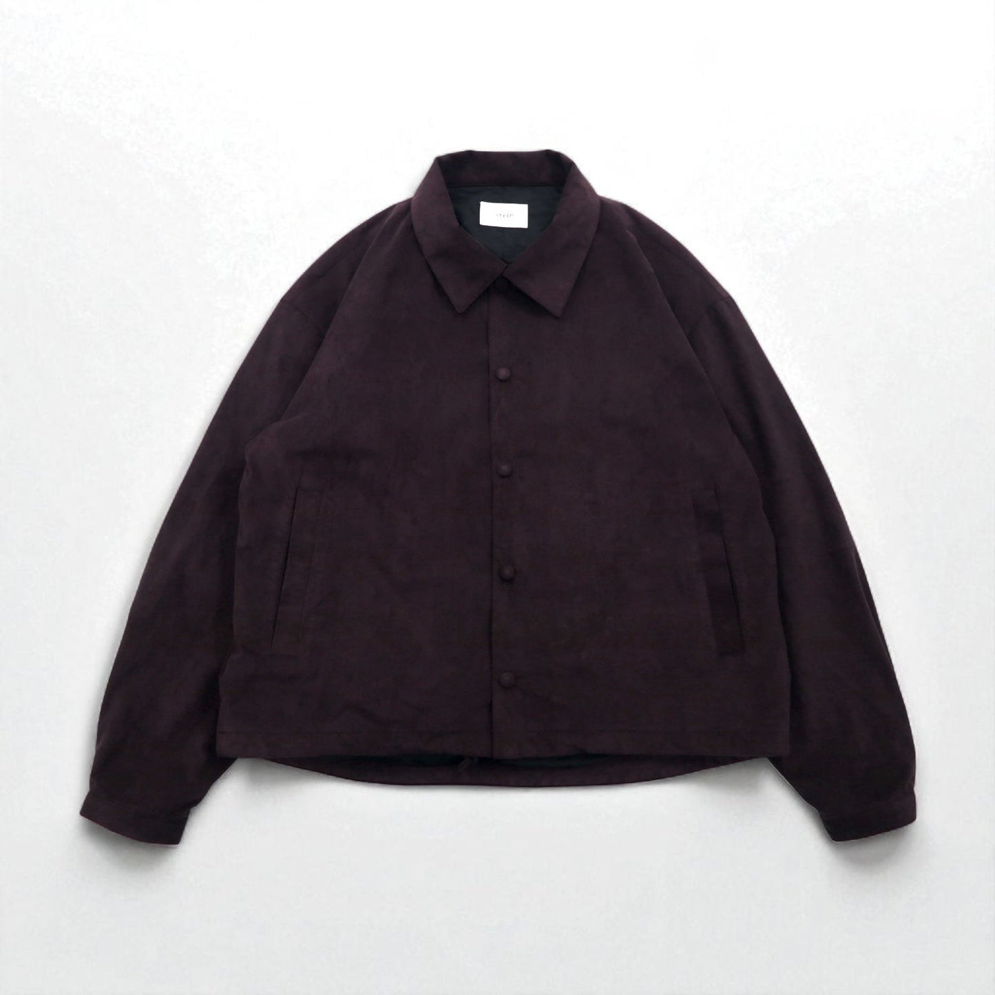 stein フェイクスエード レザー コーチジャケット Fake Suede Jacket オーバーサイズ M ブラウン ST-019 日本製