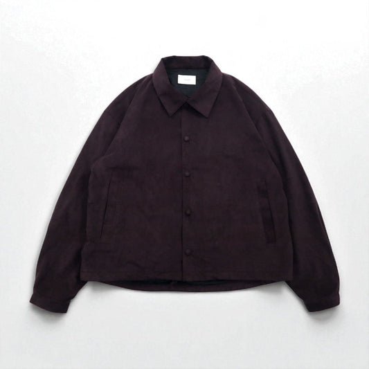 stein フェイクスエード レザー コーチジャケット Fake Suede Jacket オーバーサイズ M ブラウン ST-019 日本製
