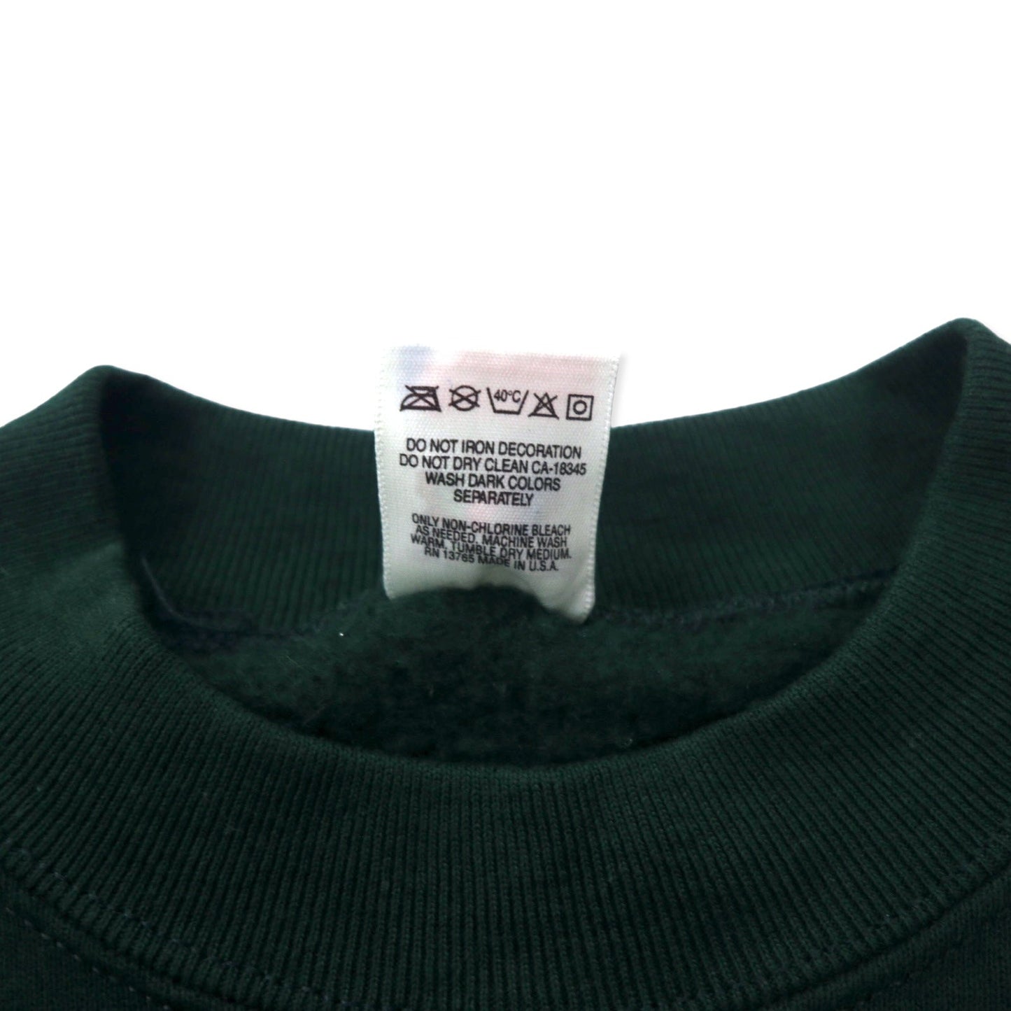 FRUIT OF THE LOOM USA製 90年代 刺繍 スウェット L グリーン コットン 裏起毛 LAS VEGAS