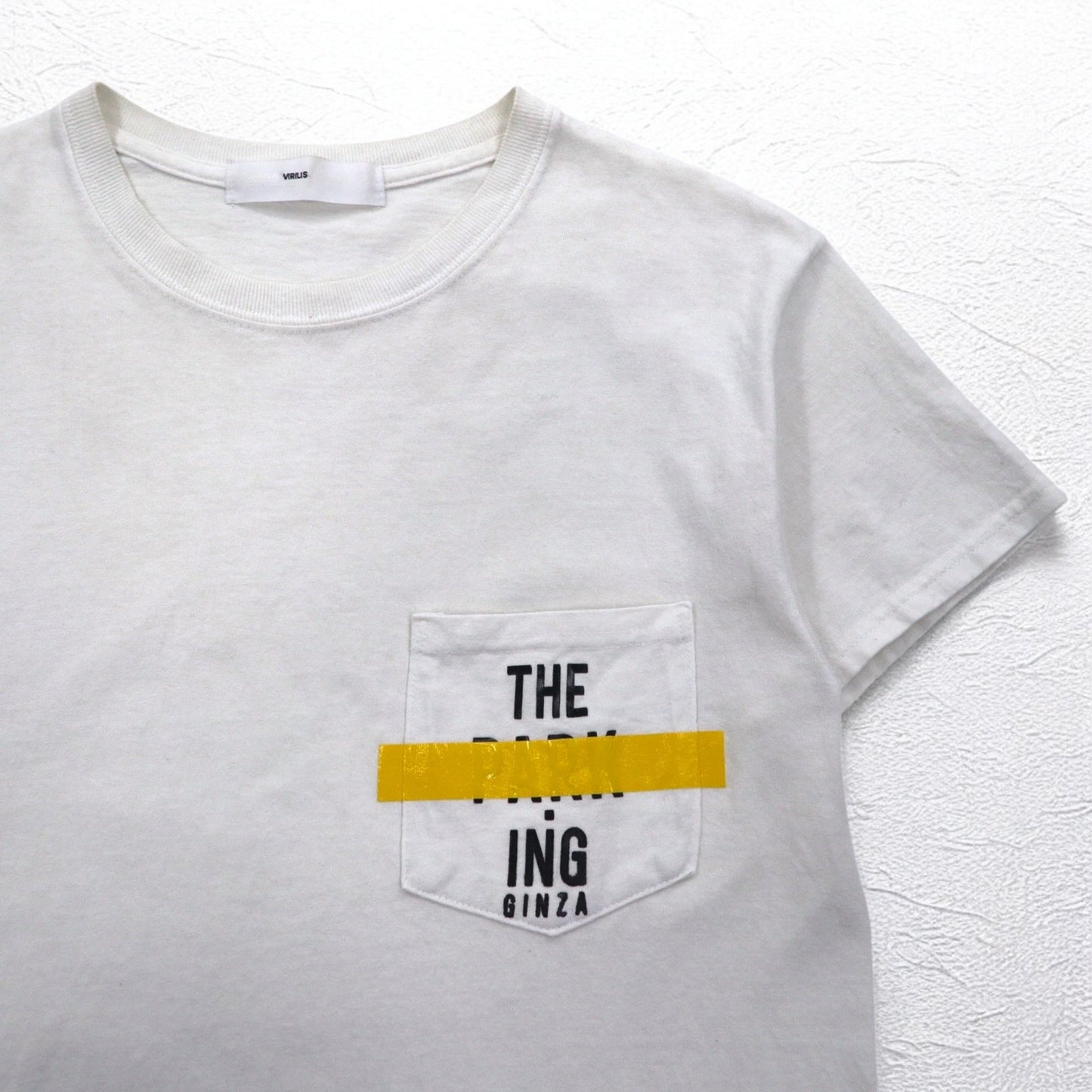 TOGA VIRILIS ポケット付き Tシャツ ポケTee S ホワイト THE PARKING GINZA 限定