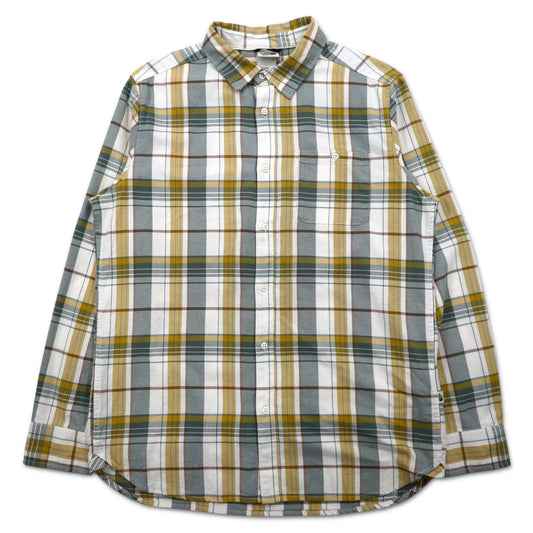 THE NORTH FACE チェック シャツ L グリーン ホワイト コットン US規格 Hayden Pass 2.0 Shirt NF0A55U8