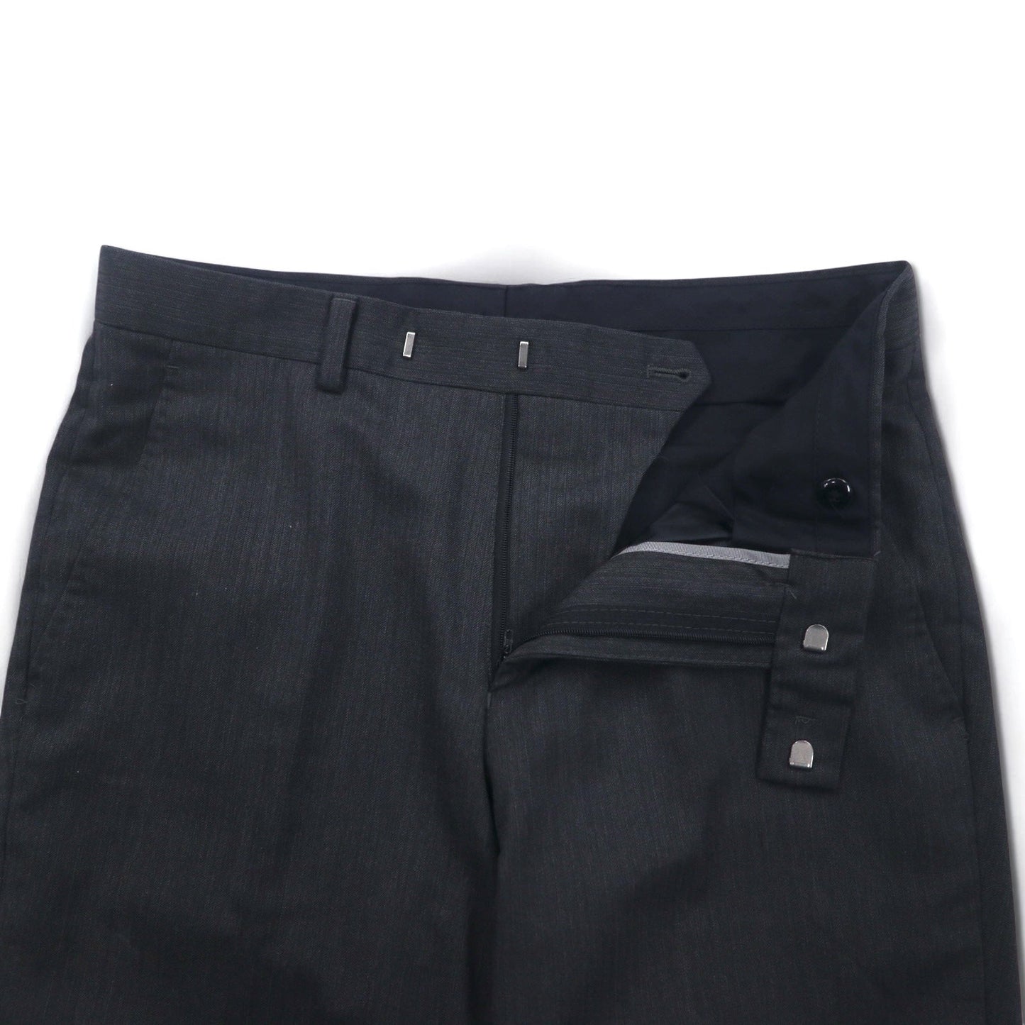 THE SUIT COMPANY 2B スーツ セットアップ M グレー ストライプ ウール ストレッチ オールシーズン