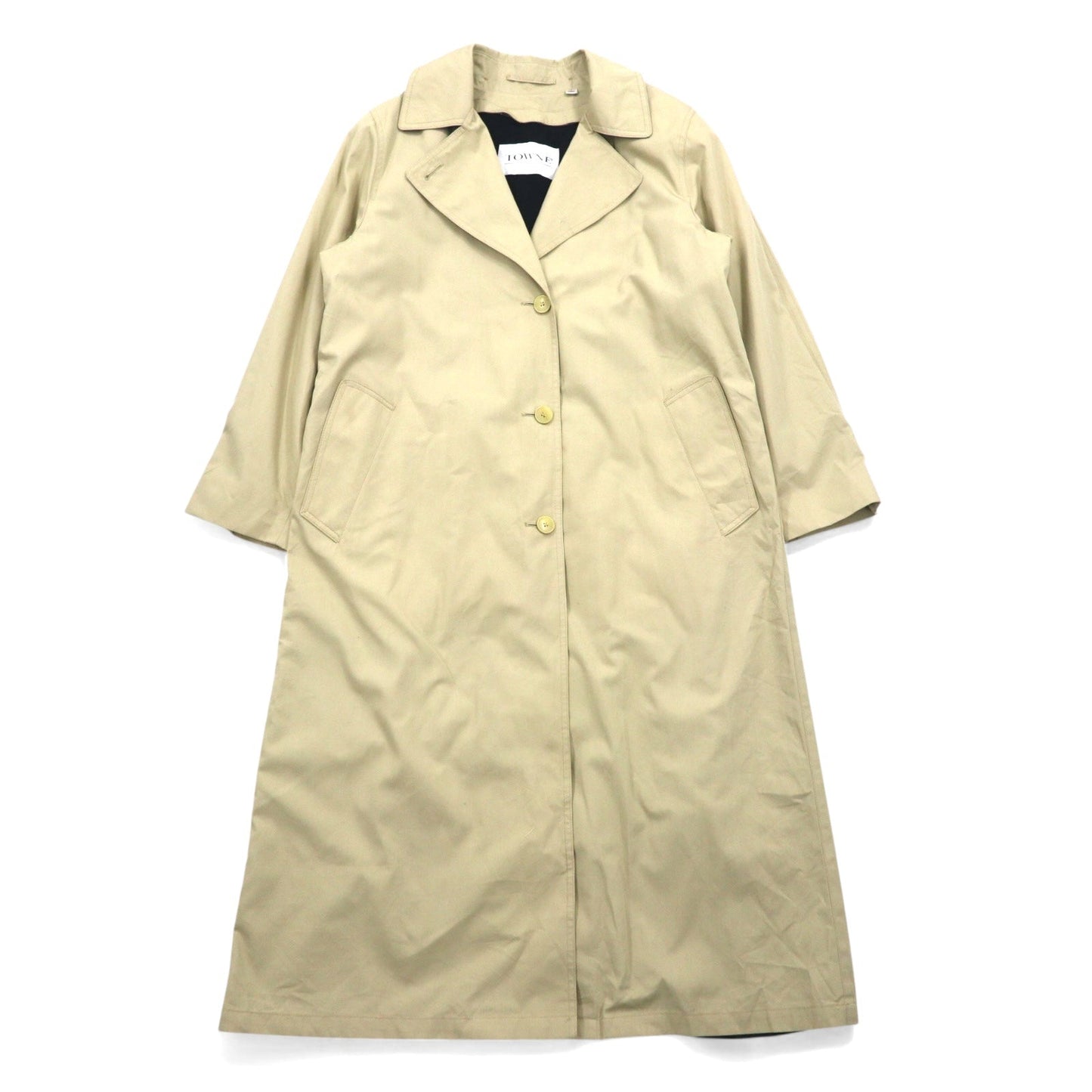 TOWNE by London Fog 90年代 フード着脱式 トレンチコート M ベージュ コットン ライナー着脱式