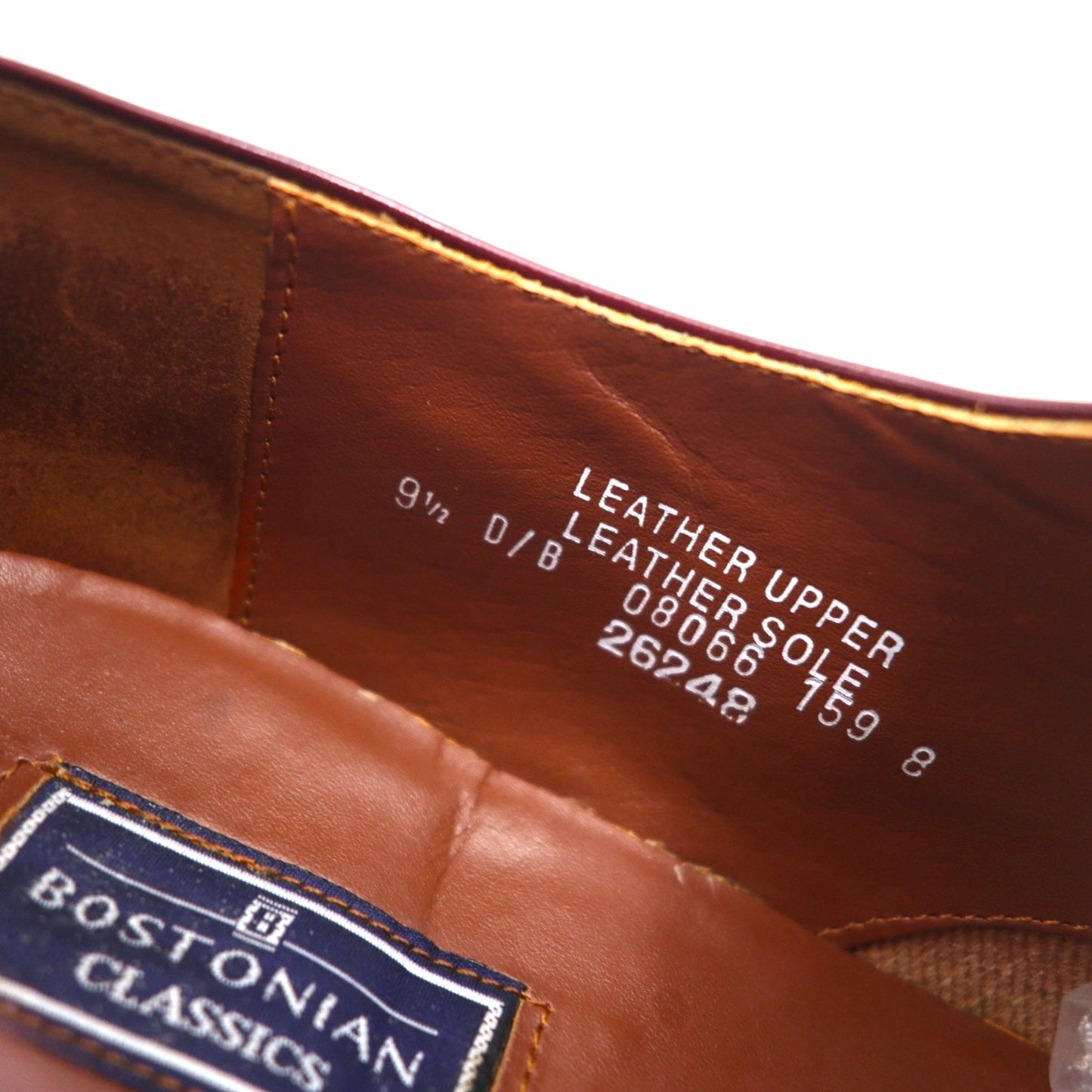 BOSTONIAN CLASSICS ストレートチップ ドレスシューズ 27.5cm ボルドー レザー 26248