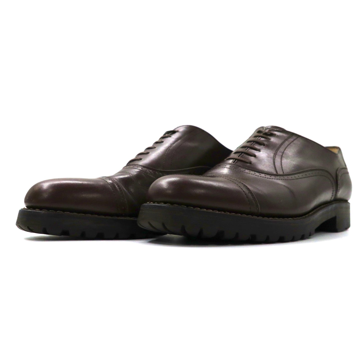 COMME des GARCONS HOMME ストレートチップ ドレスシューズ 25cm ブラウン レザー タンクソール 日本製