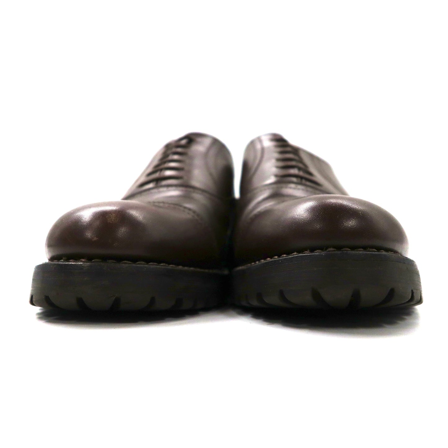 COMME des GARCONS HOMME ストレートチップ ドレスシューズ 25cm ブラウン レザー タンクソール 日本製
