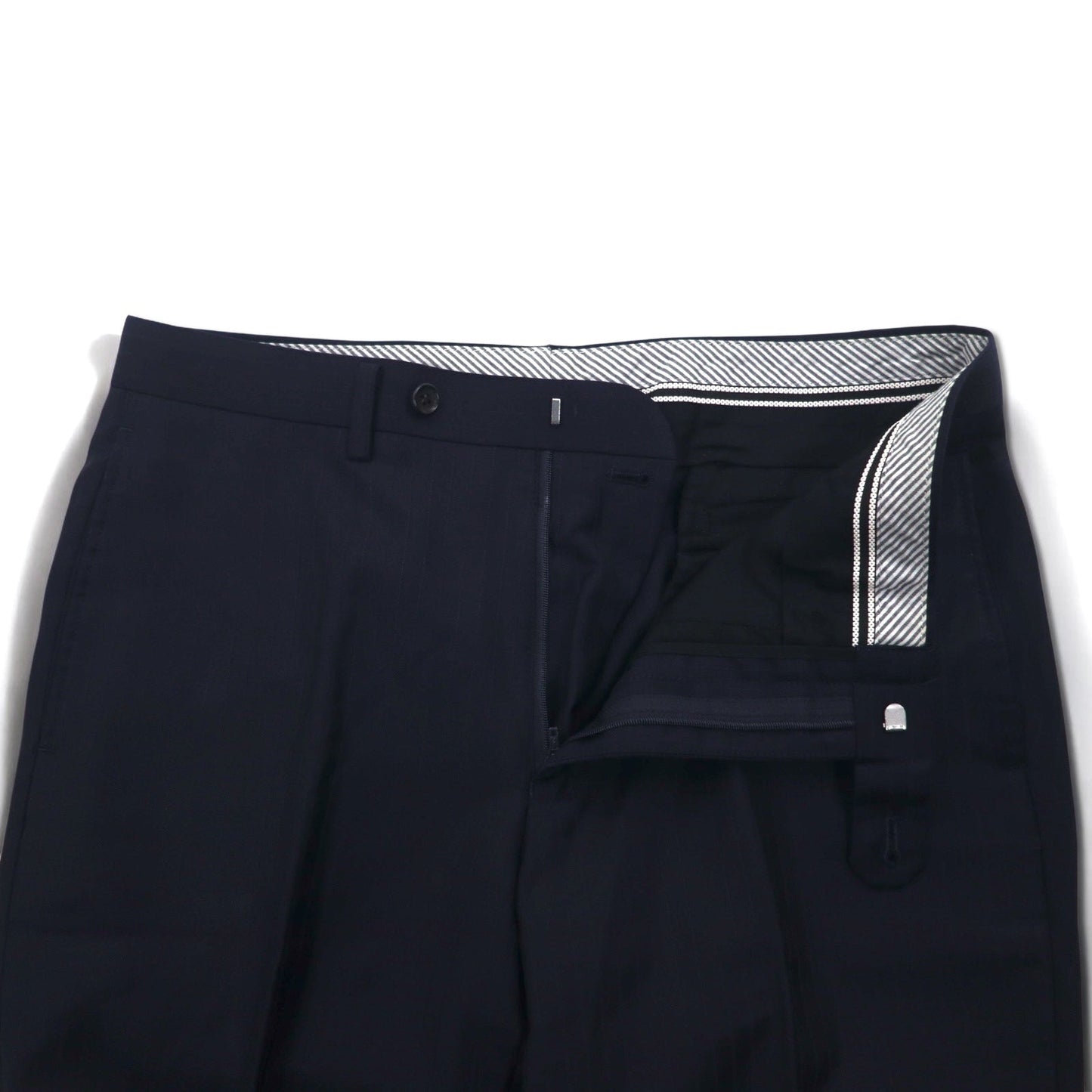 Ermenegildo Zegna 2B スーツ セットアップ S ネイビー ストライプ ウール Hai-Vaseron