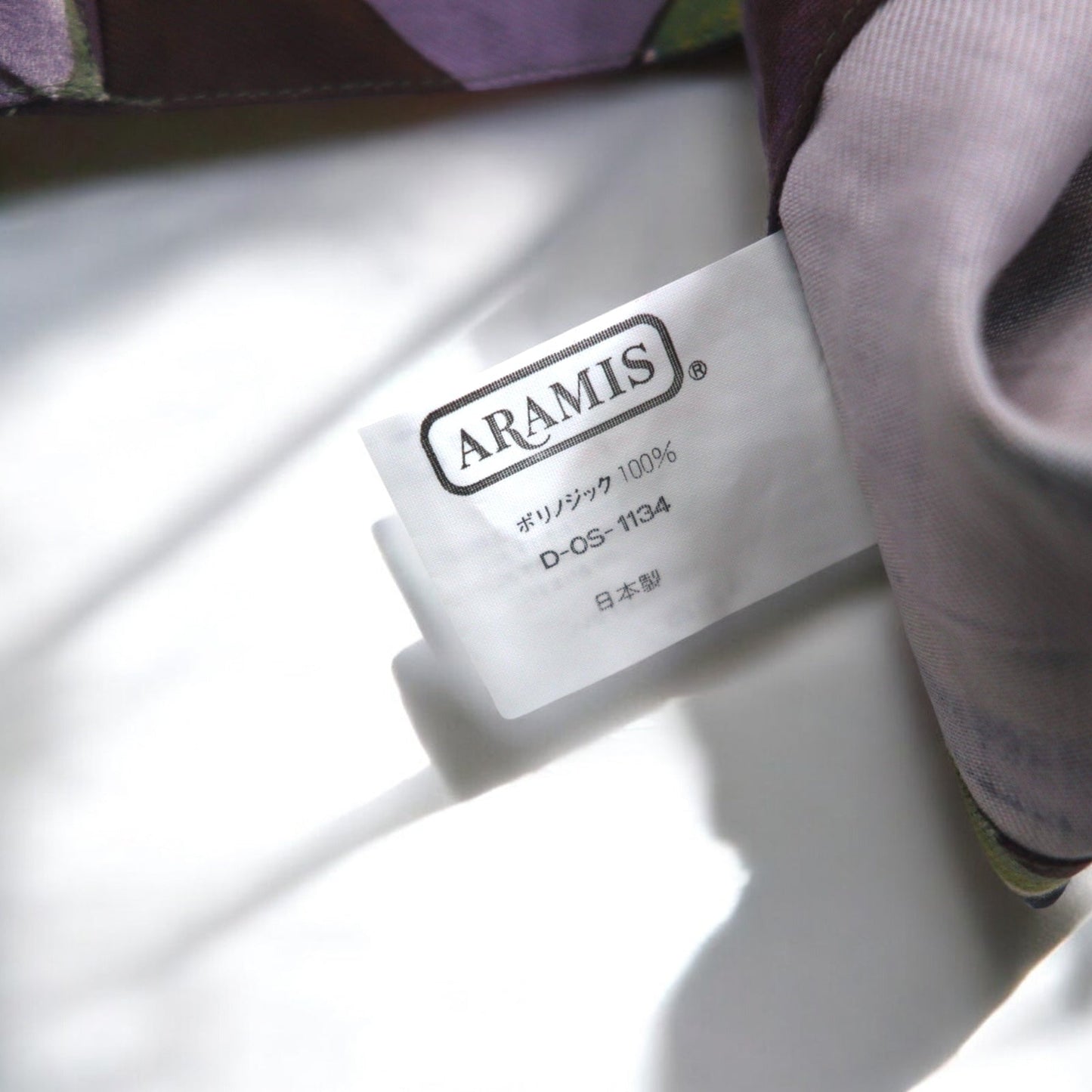 Vintage Japan Made Shirt ARAMIS 総柄 ポリシャツ M マルチカラー アート ポリノジック 未使用品