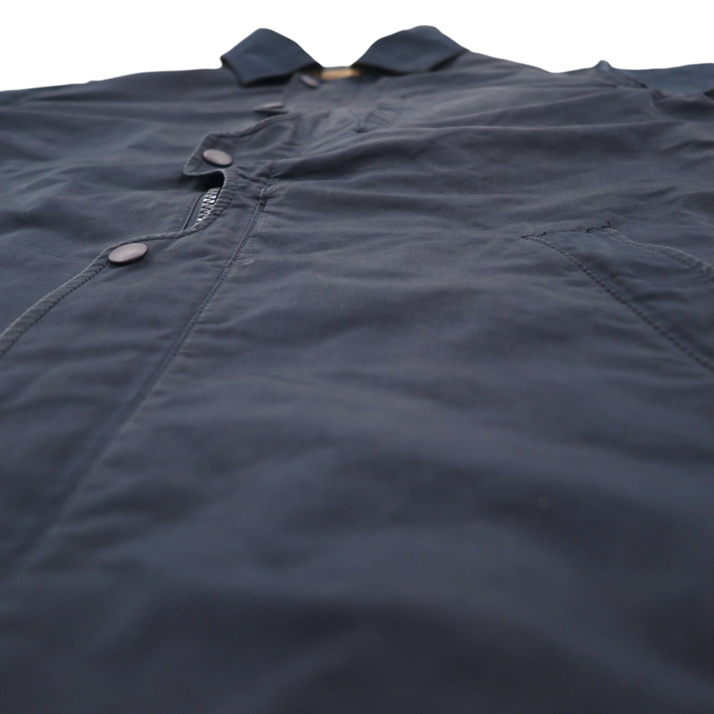 meanswhile コーチジャケット ODD JOB FLAP COACH JACKET ナイロンジャケット M ネイビー ポリエステル ドローコード ダブルジップ 日本製 MW-JKT16203