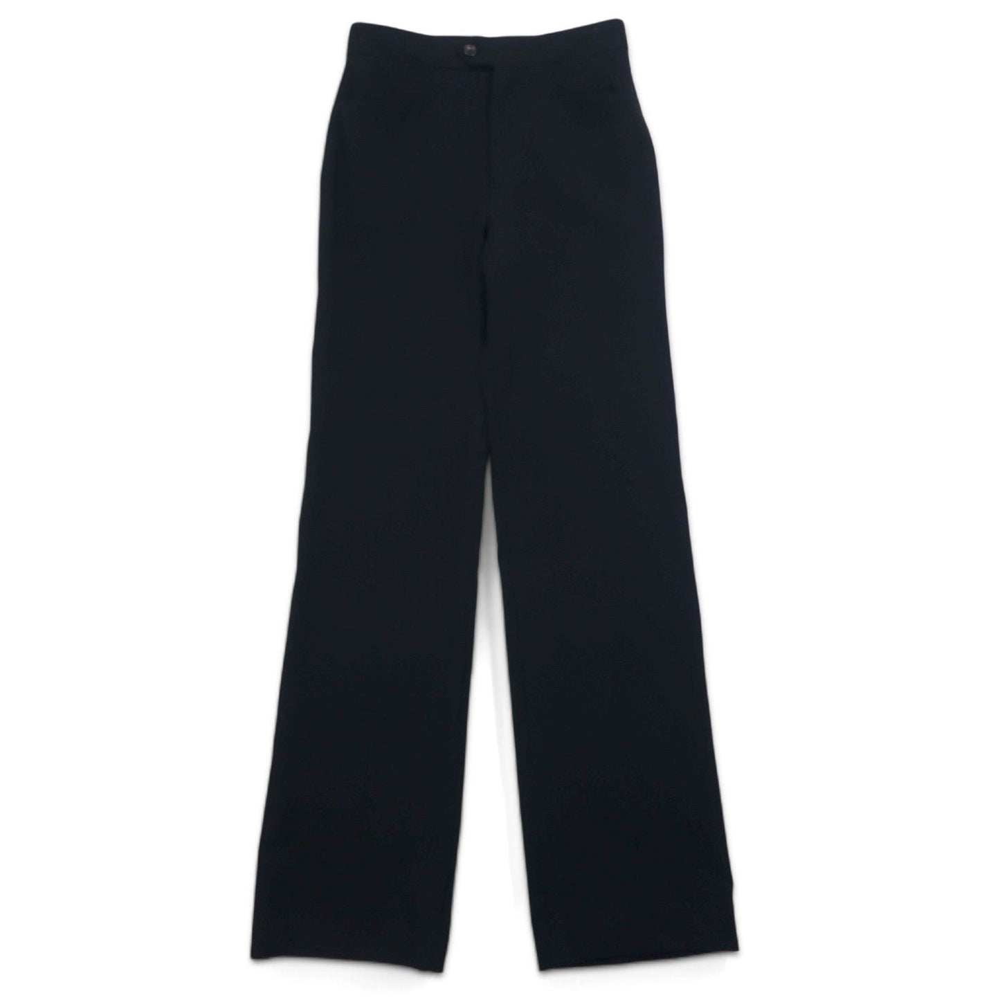 PRADA イタリア製 センタープレス スラックスパンツ L ブラック ウール