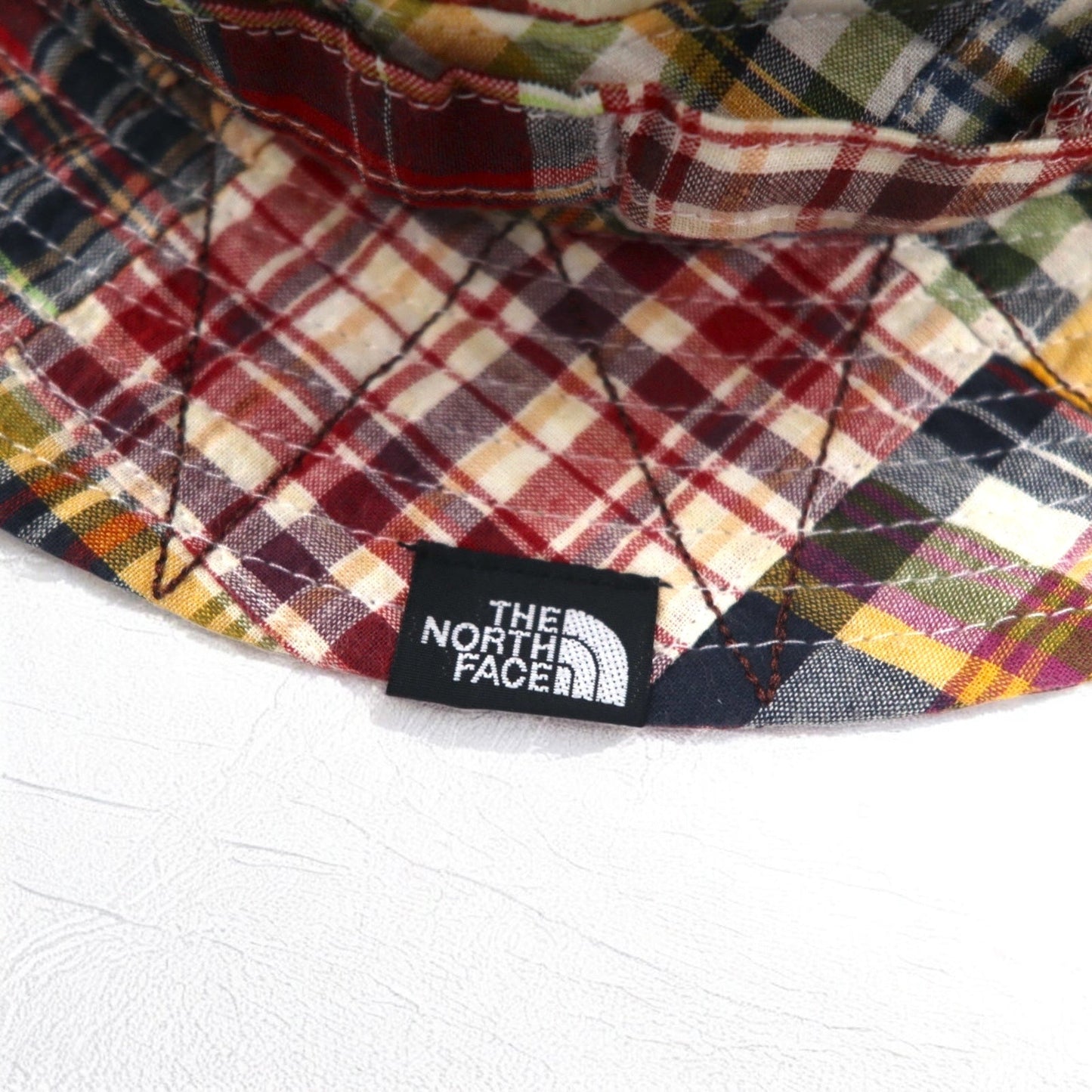 THE NORTH FACE パッチワーク サマーハット バケットハット L マルチカラー チェック NN01626