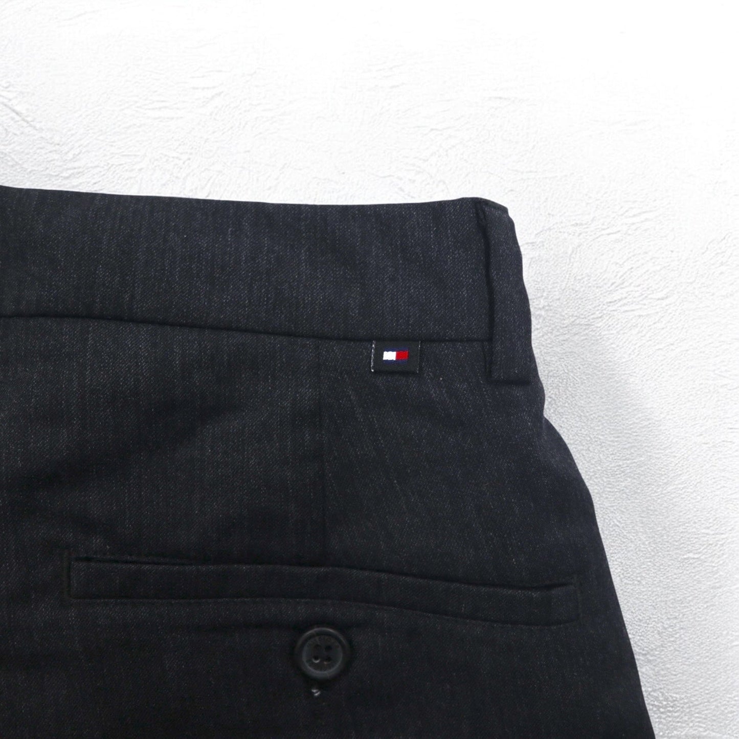 TOMMY HILFIGER ブルガリア製 00年代 タック ワイド スラックスパンツ M グレー ウール