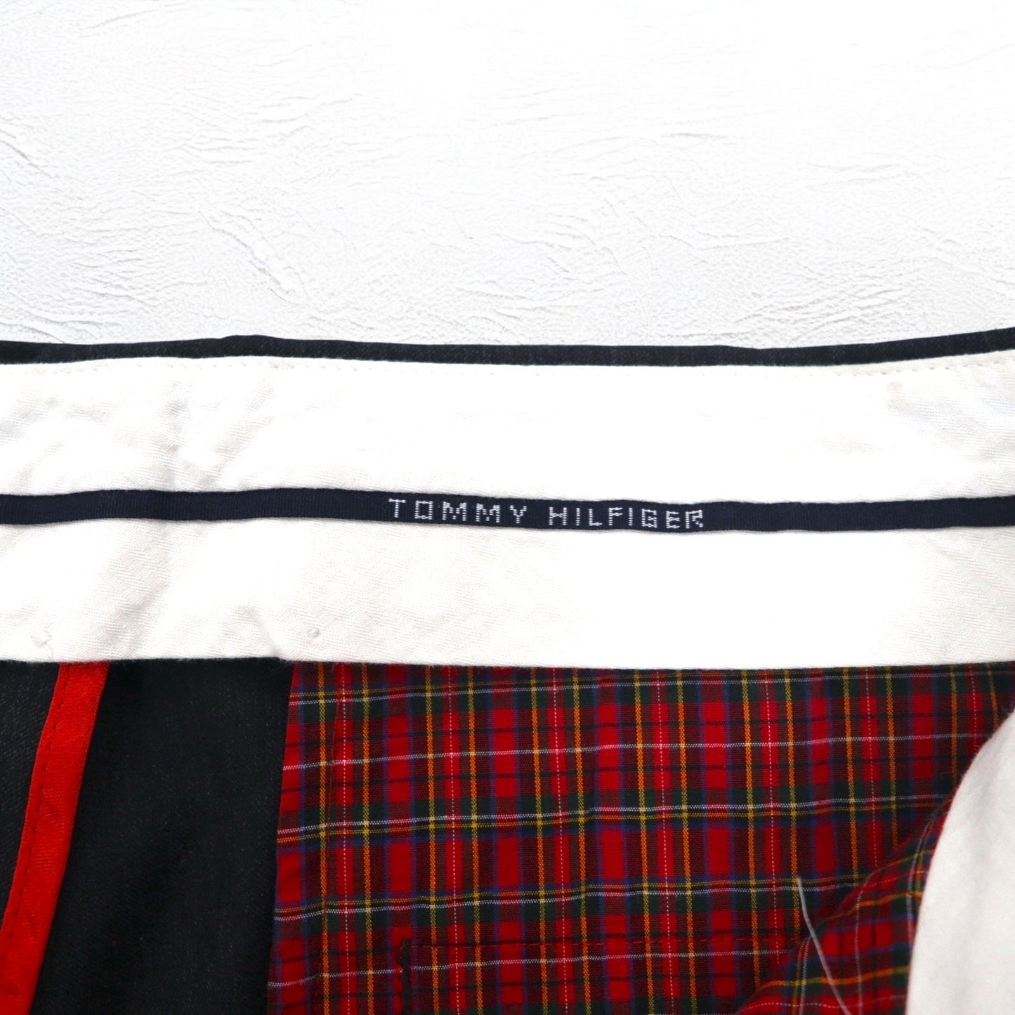 TOMMY HILFIGER ブルガリア製 00年代 タック ワイド スラックスパンツ M グレー ウール